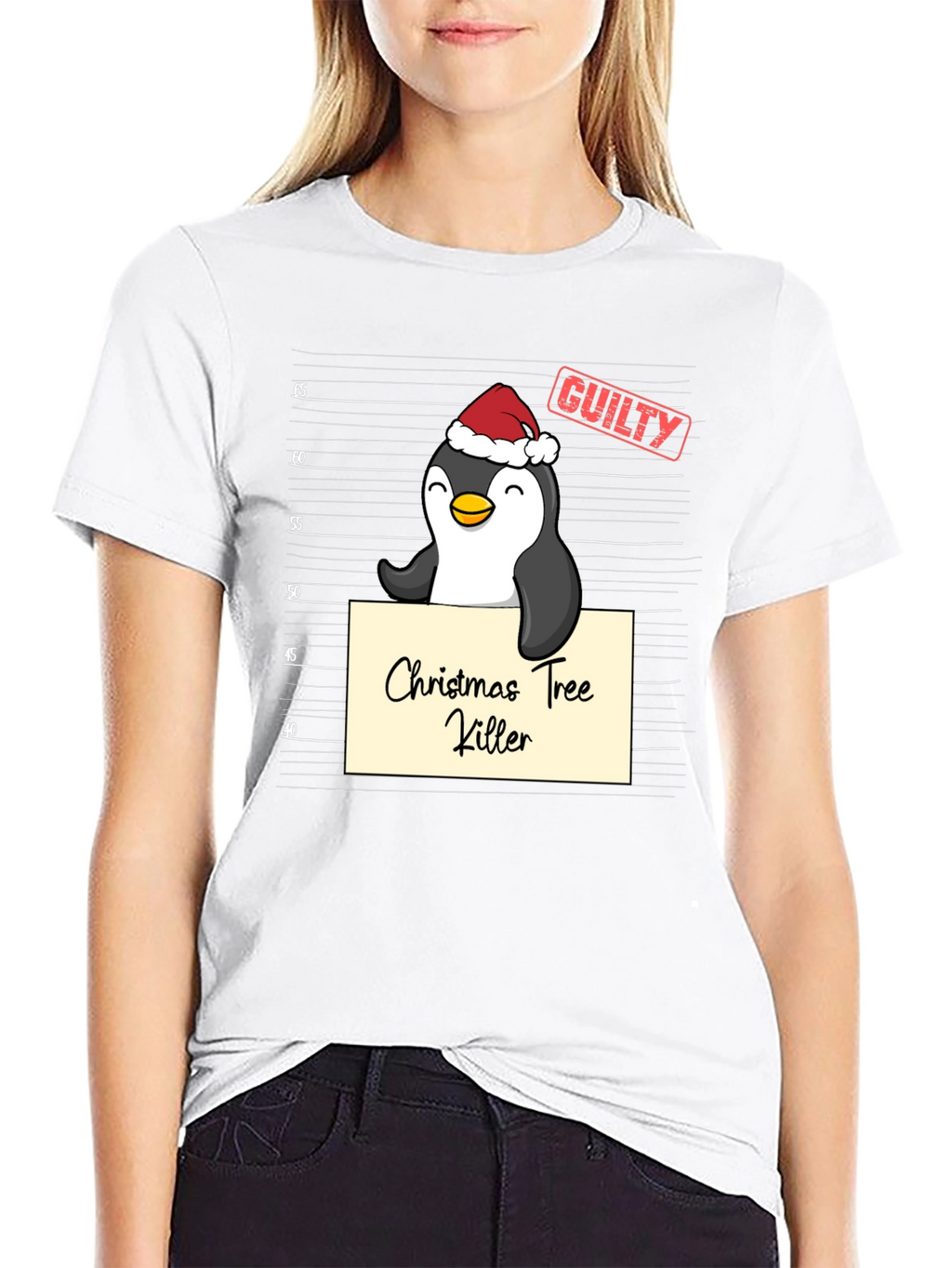 Christmas Tree Killer Penguin T-Shirt