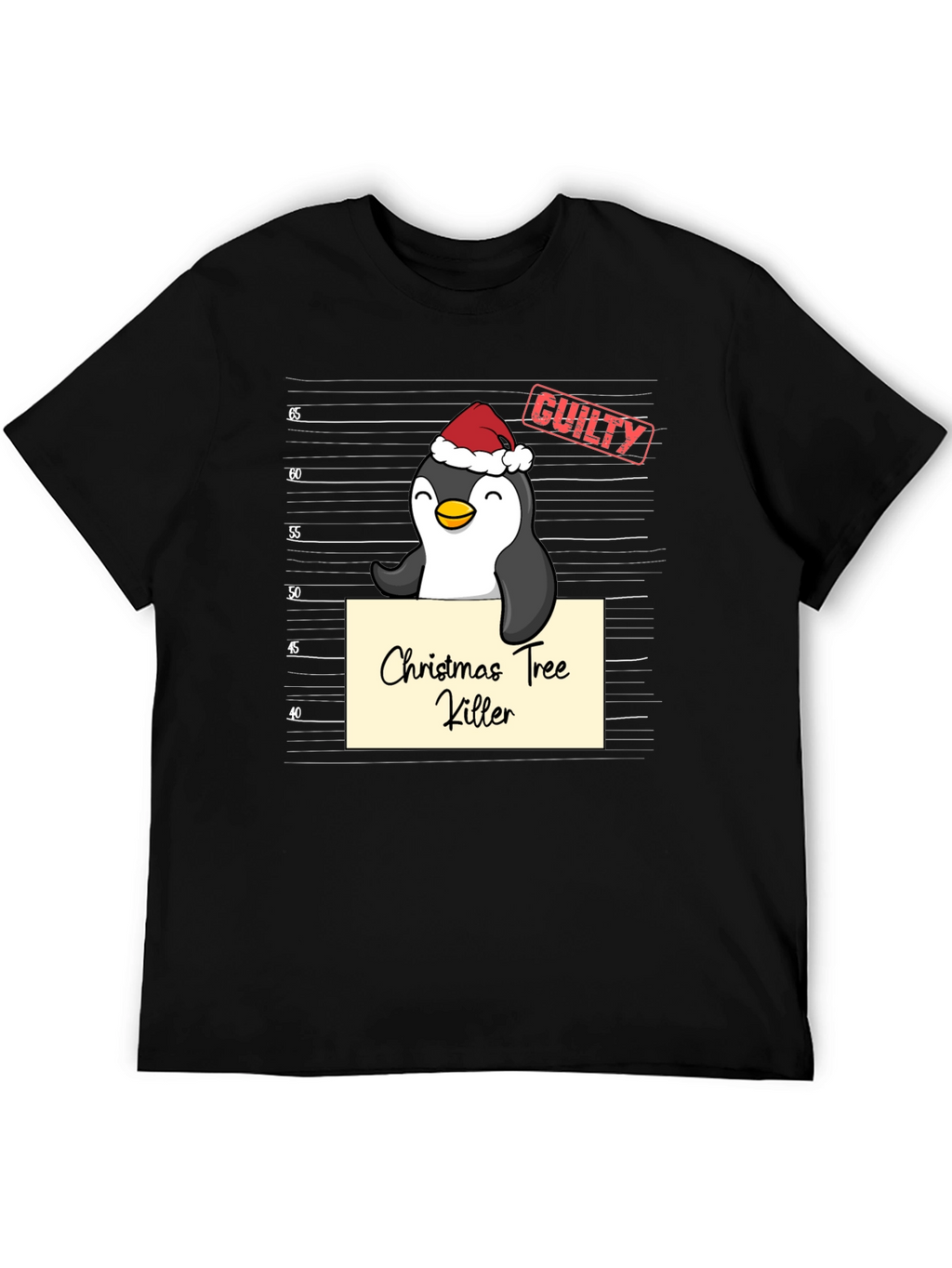 Christmas Tree Killer Penguin T-Shirt