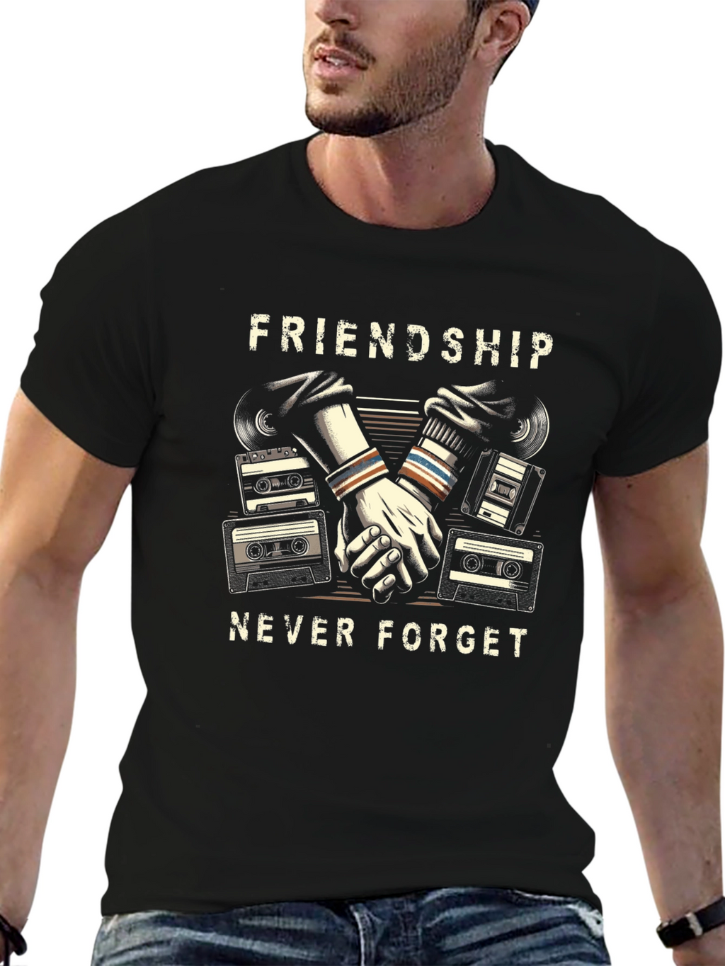 Friendship Never Forget Retro T-Shirt