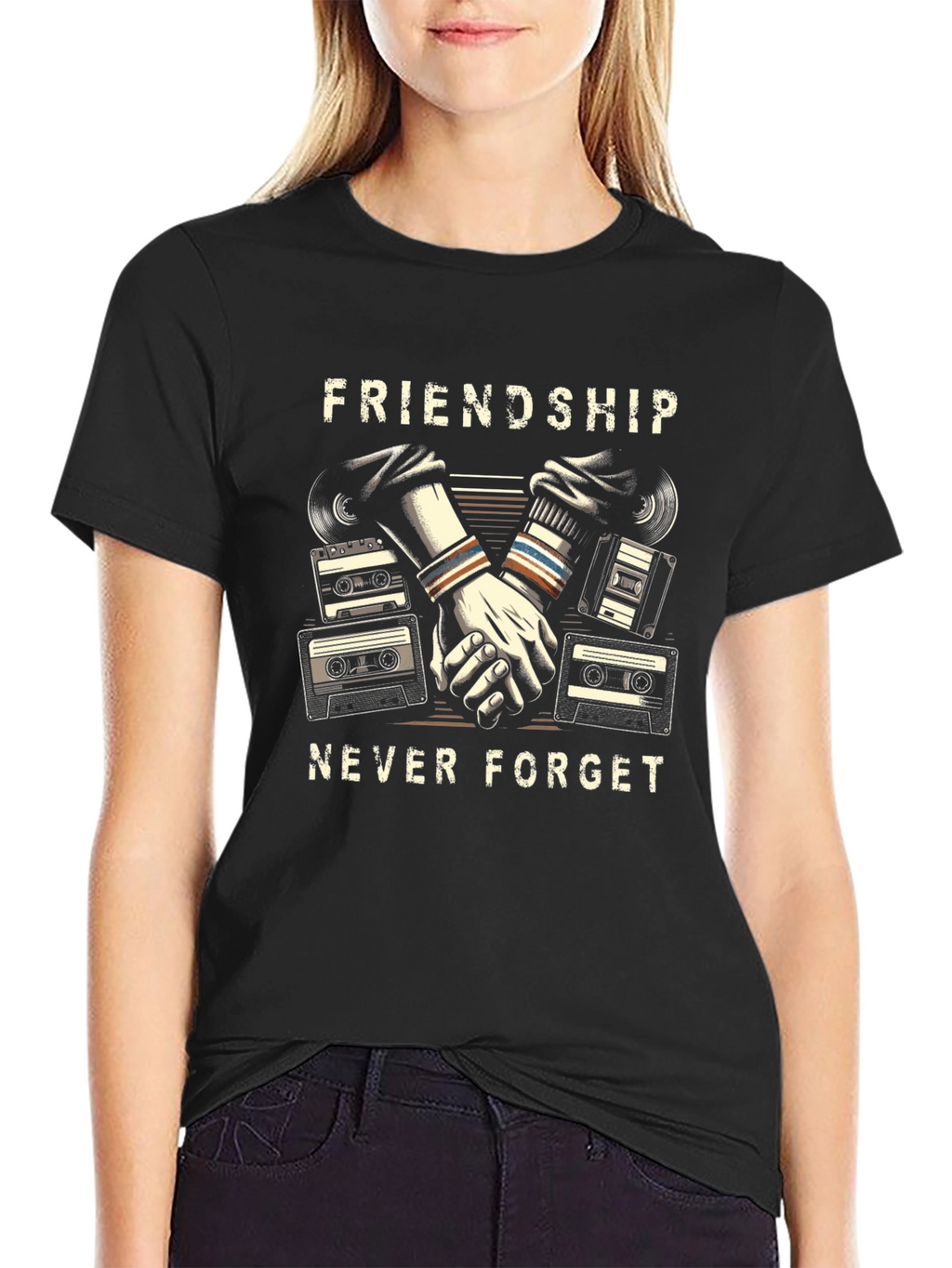 Friendship Never Forget Retro T-Shirt
