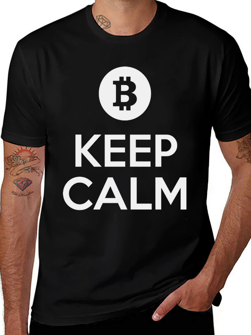 Keep Calm Bitcoin Tee - Crypto T-Shirt