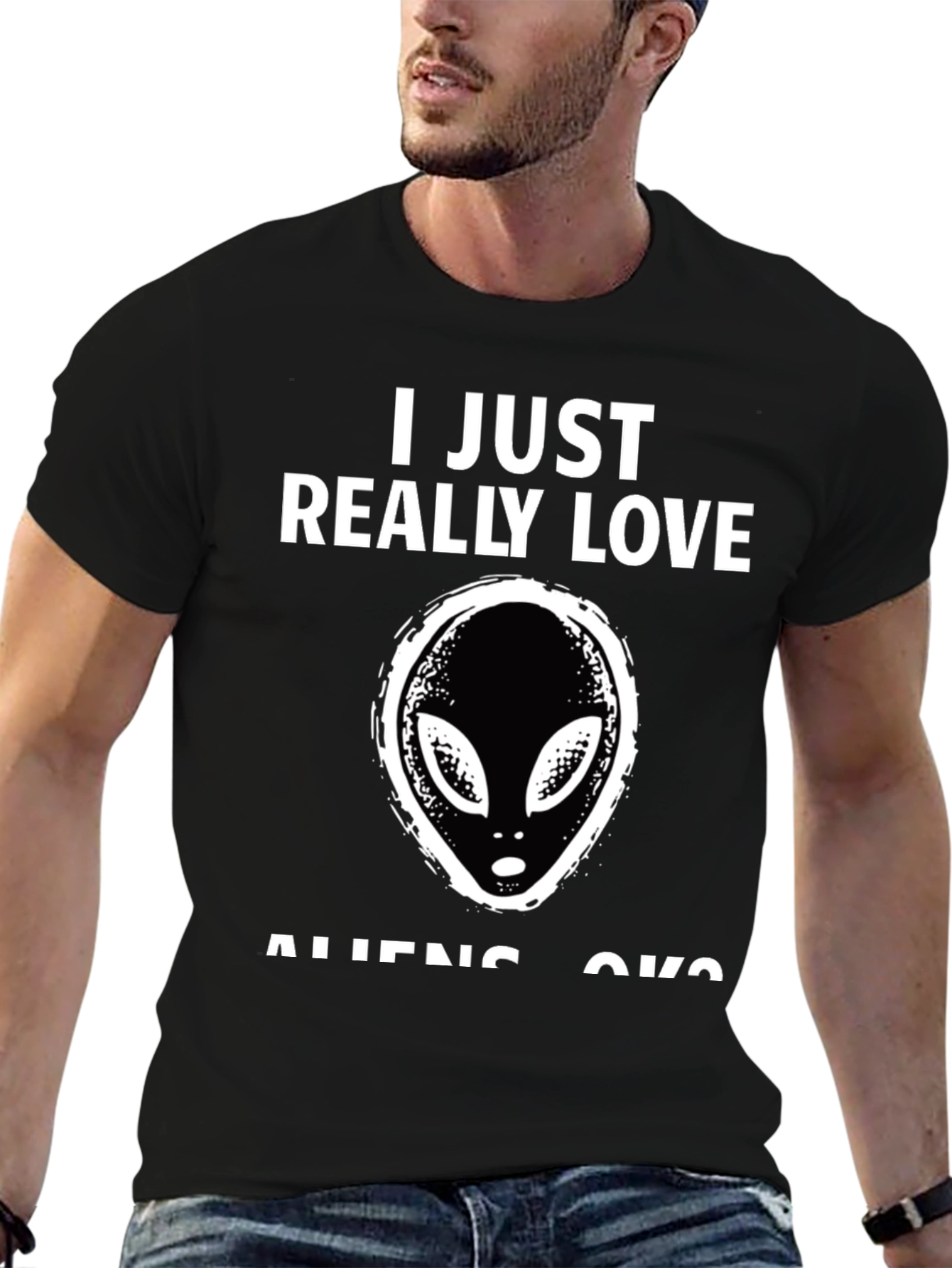I Love Aliens T-Shirt - Novelty Graphic Tee