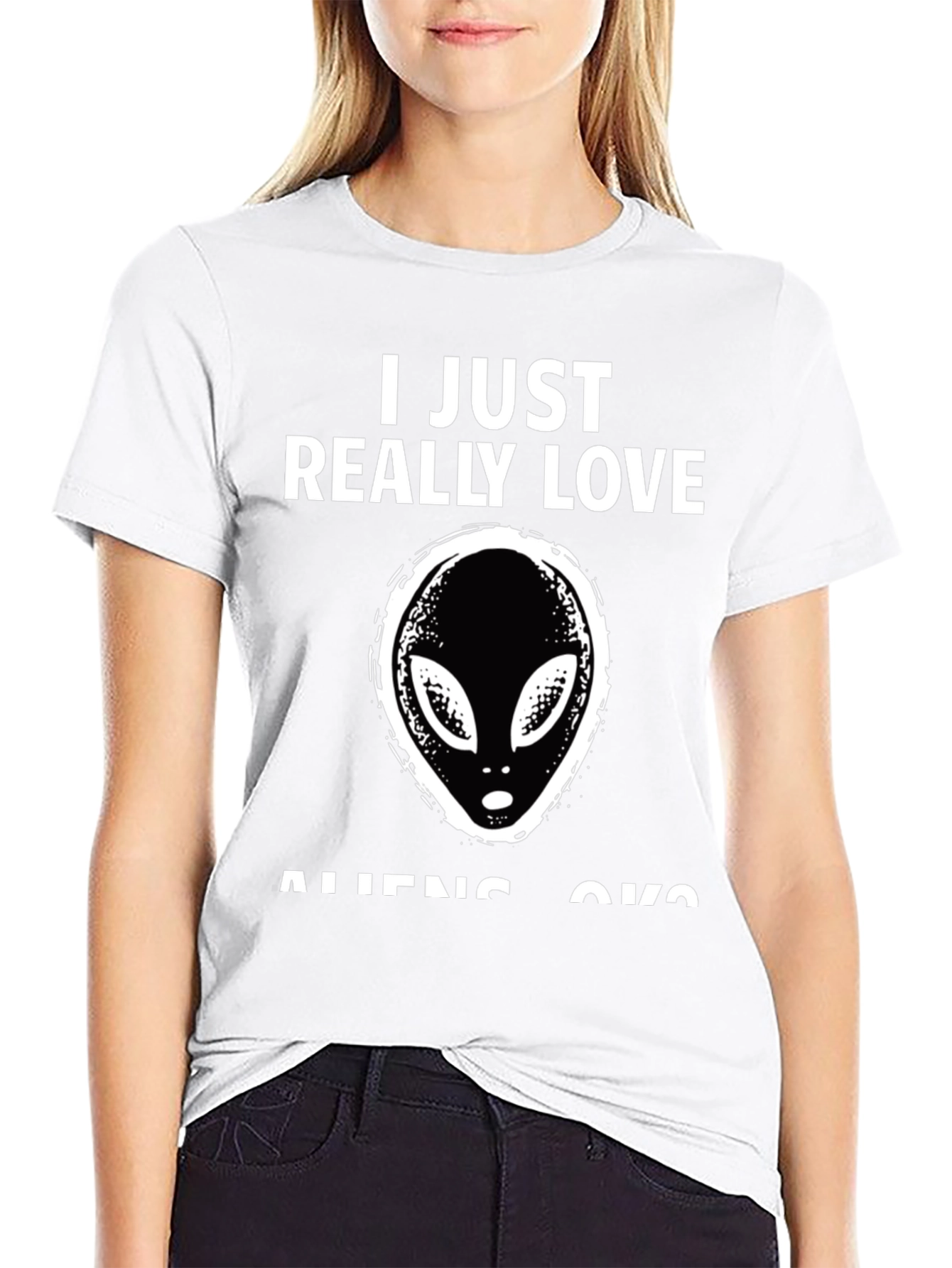 I Love Aliens T-Shirt - Novelty Graphic Tee