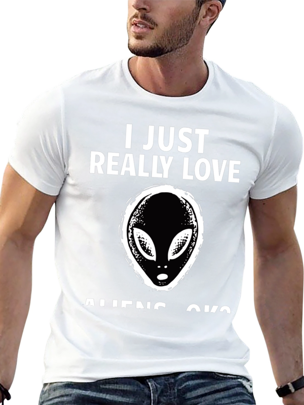 I Love Aliens T-Shirt - Novelty Graphic Tee