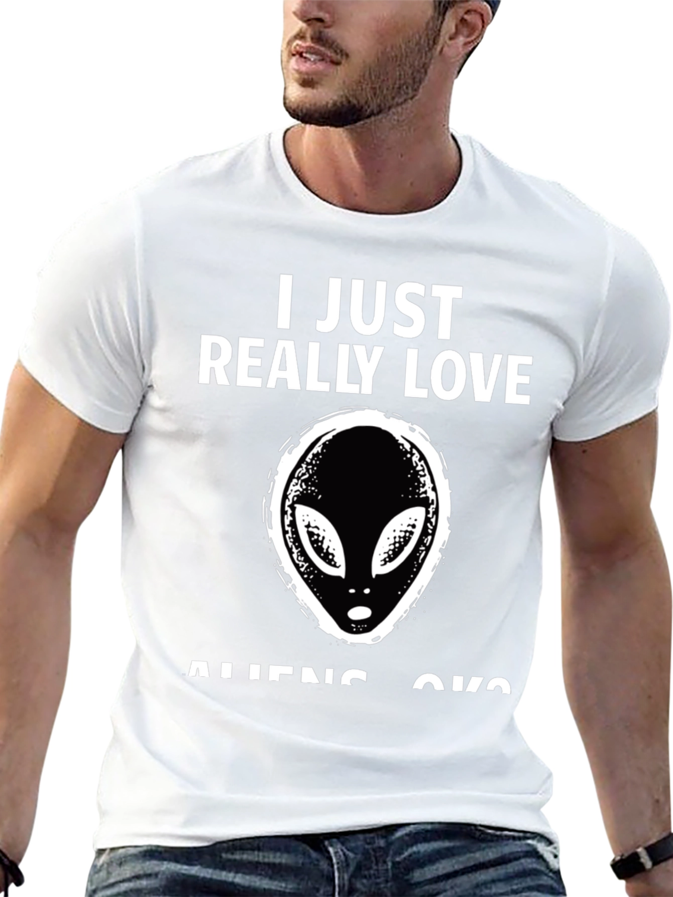 I Love Aliens T-Shirt - Novelty Graphic Tee
