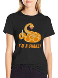 Im a Snake T-Shirt Funny Graphic Tee