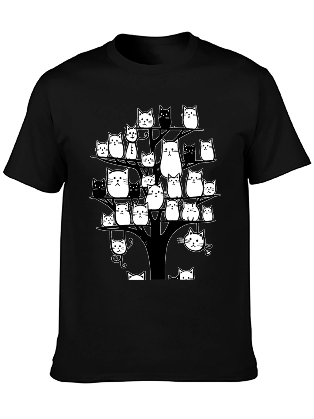 Cats in Tree Graphic Tee