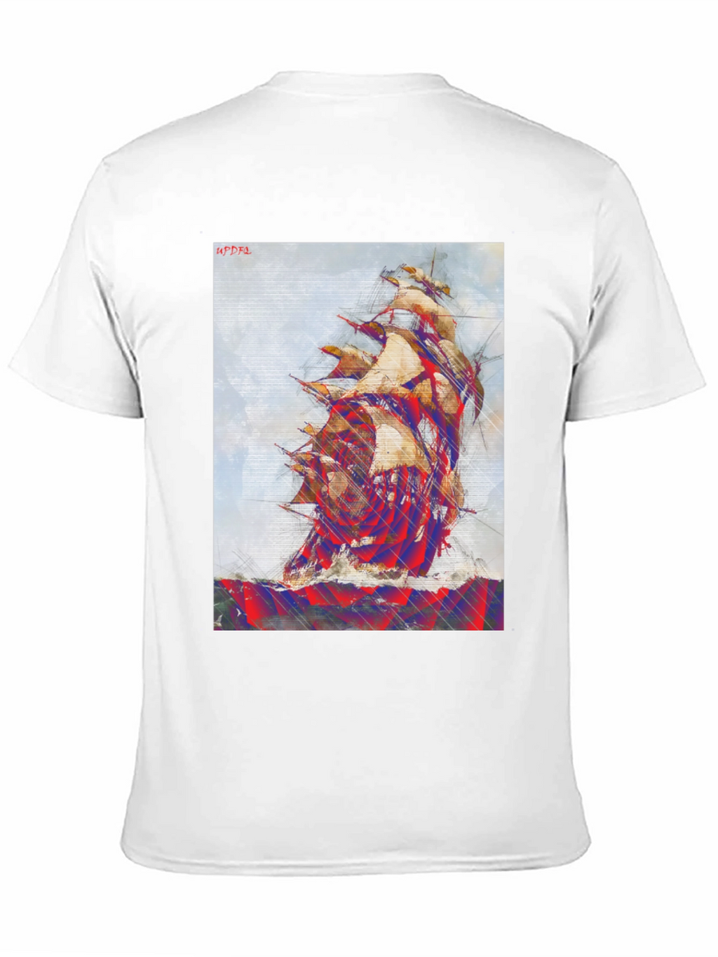 Nautical Ship Graphic Tee - Mens Black T-Shirt