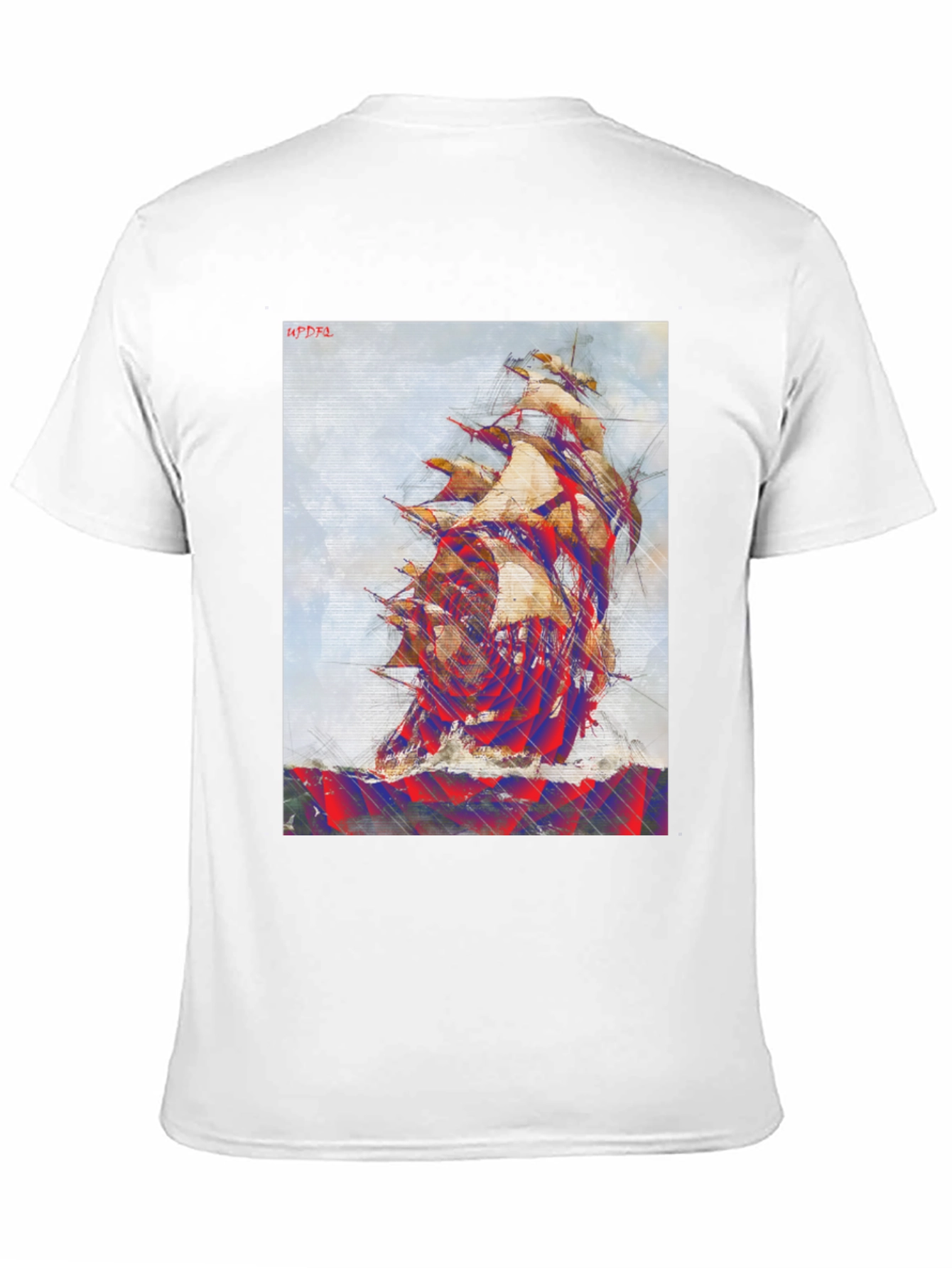 Nautical Ship Graphic Tee - Mens Black T-Shirt