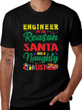 Engineer Naughty List Christmas T-Shirt