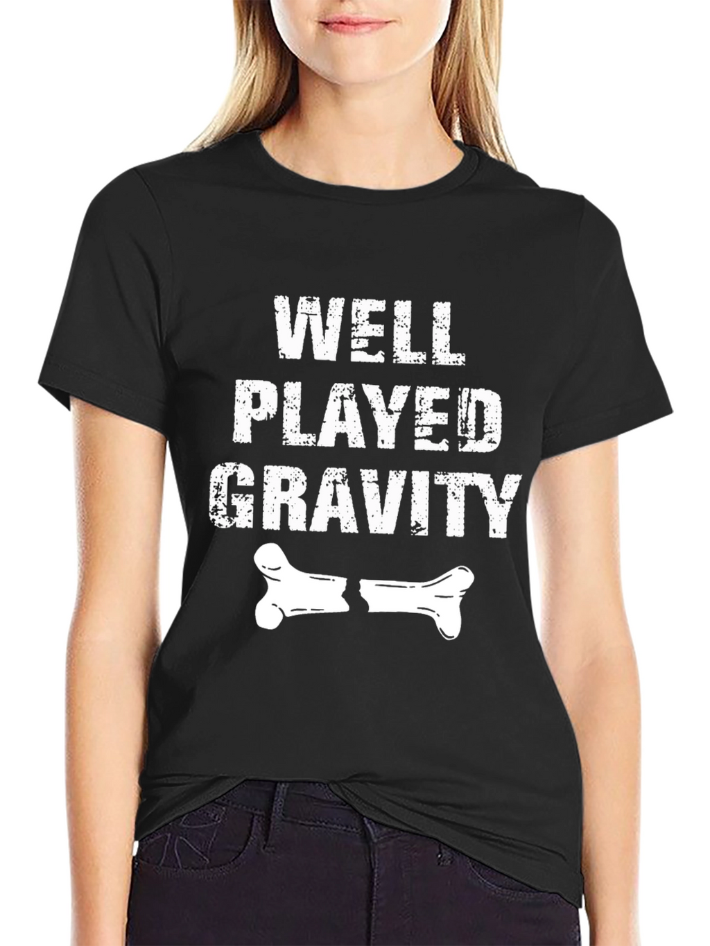 Well Played Gravity Broken Bone Graphic Tee
