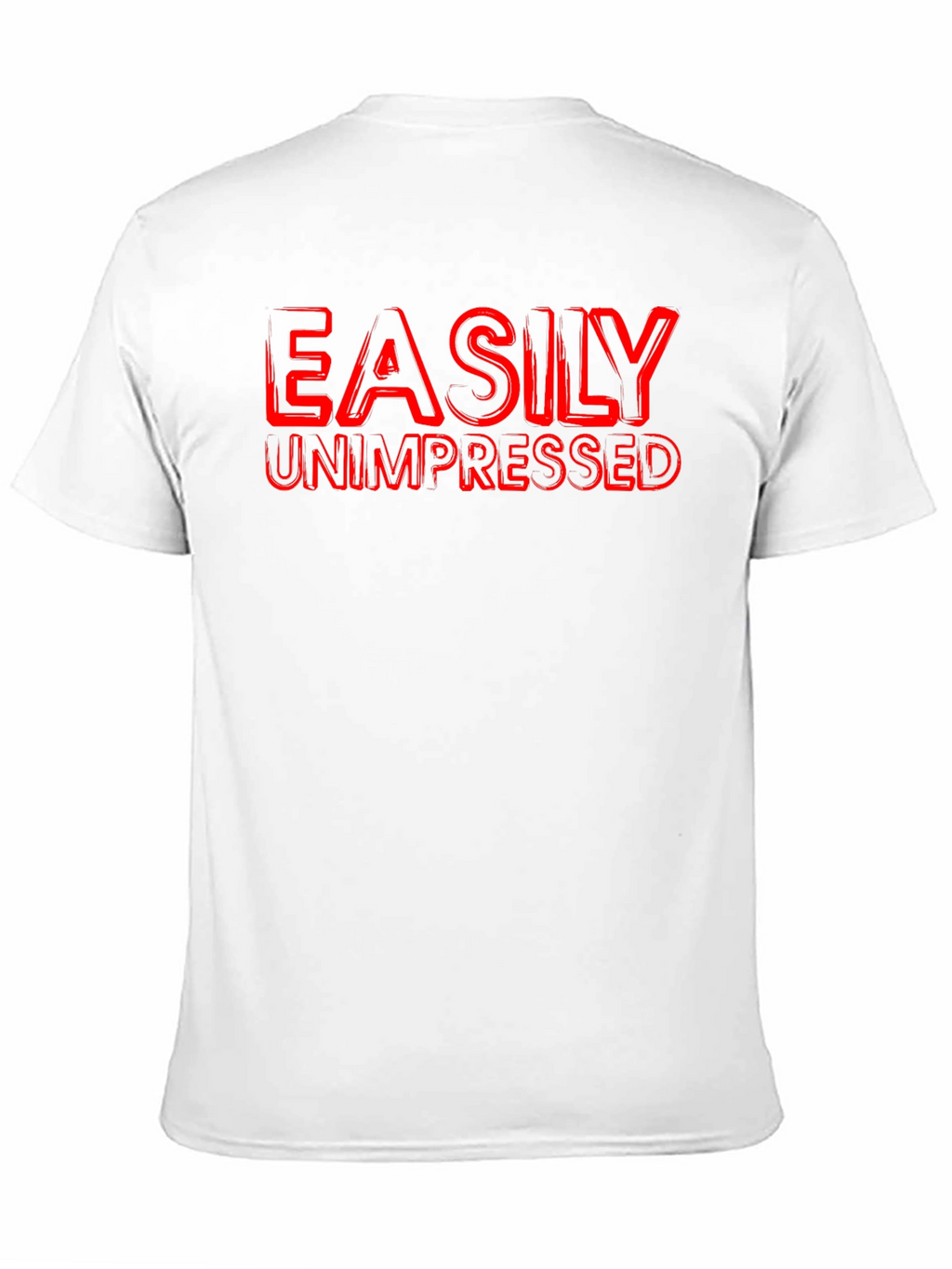 Easily Unimpressed Graphic T-Shirt - Black Crew Neck Tee