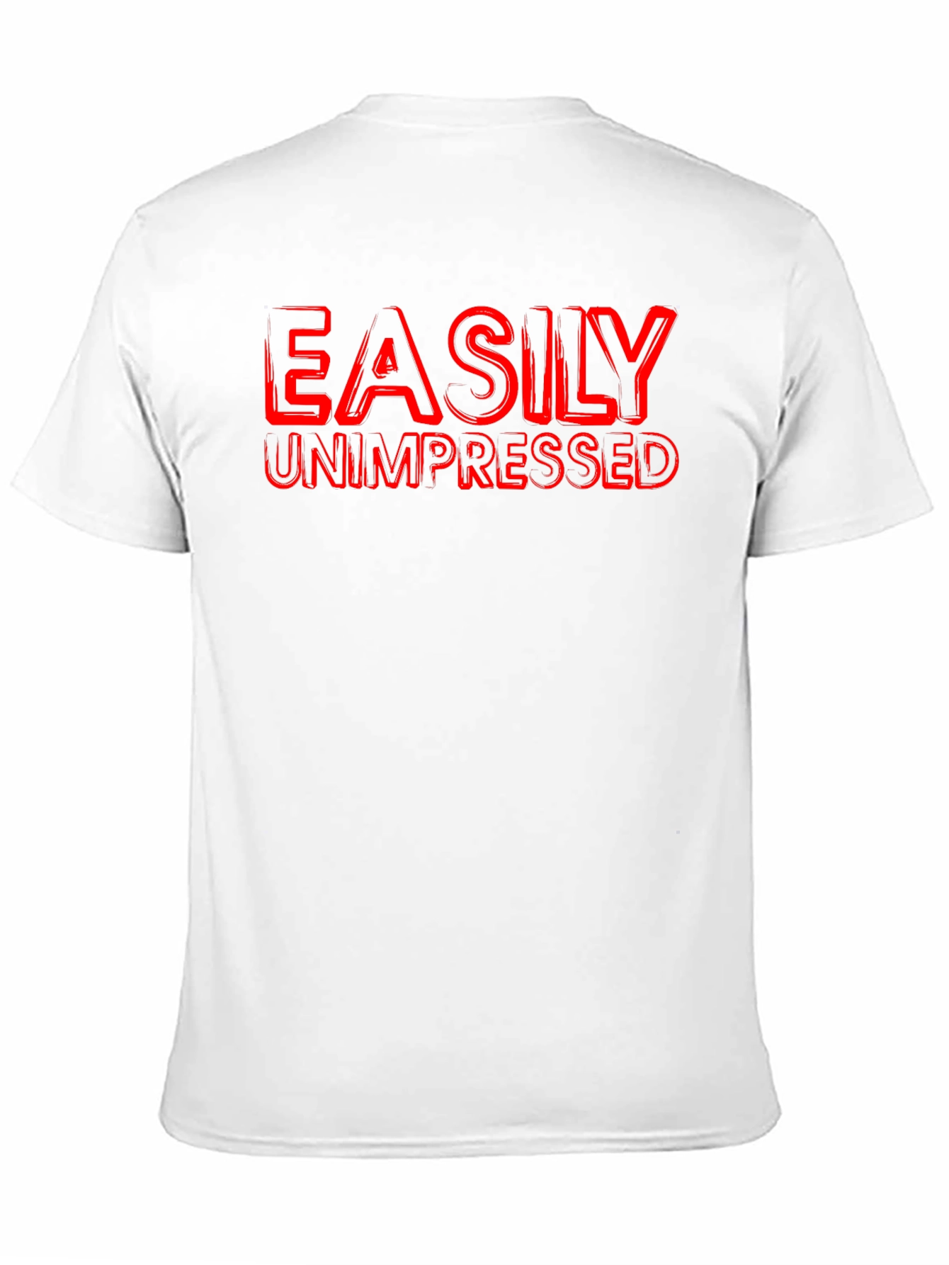 Easily Unimpressed Graphic T-Shirt - Black Crew Neck Tee