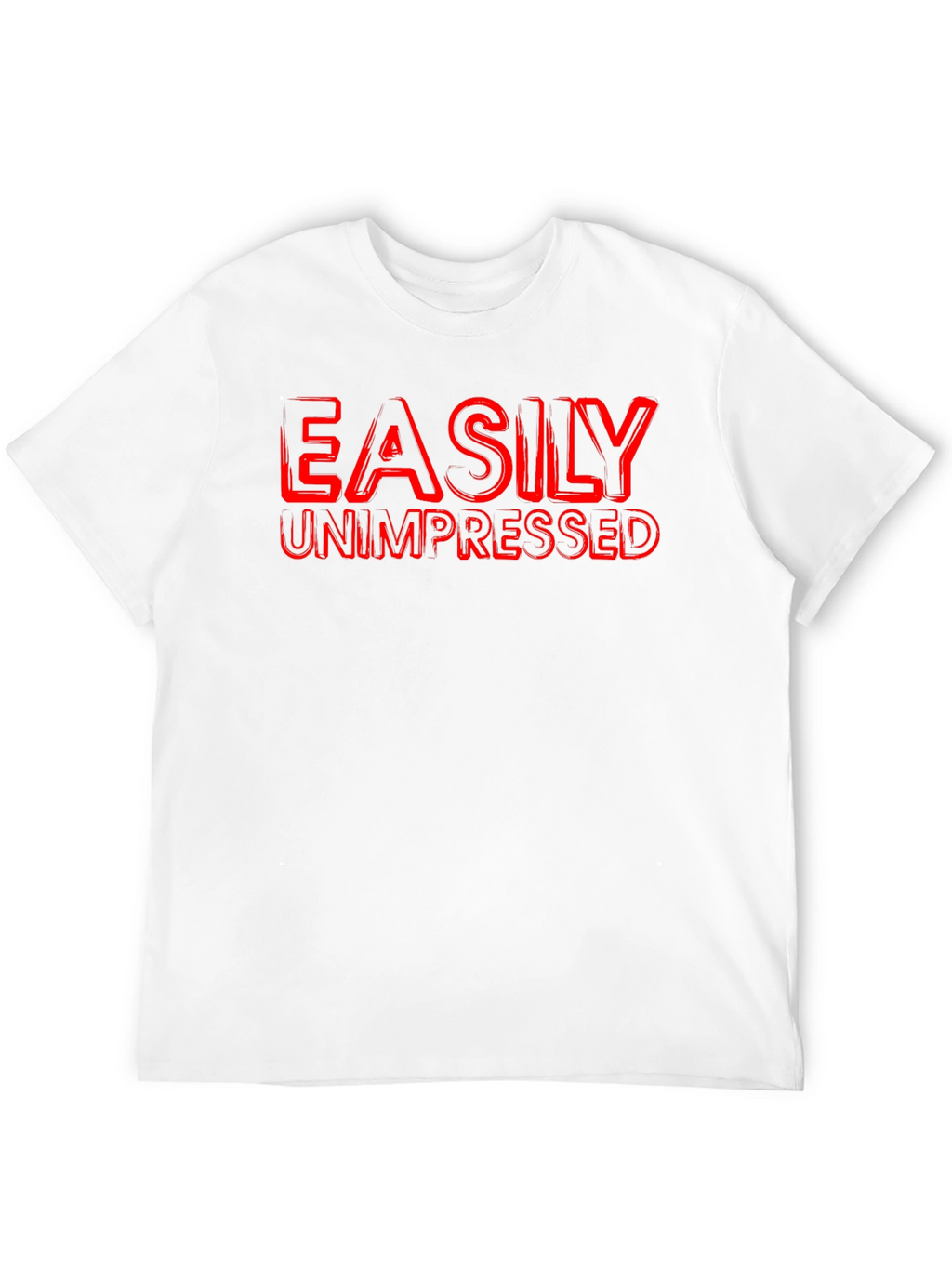 Easily Unimpressed Graphic T-Shirt - Black Crew Neck Tee