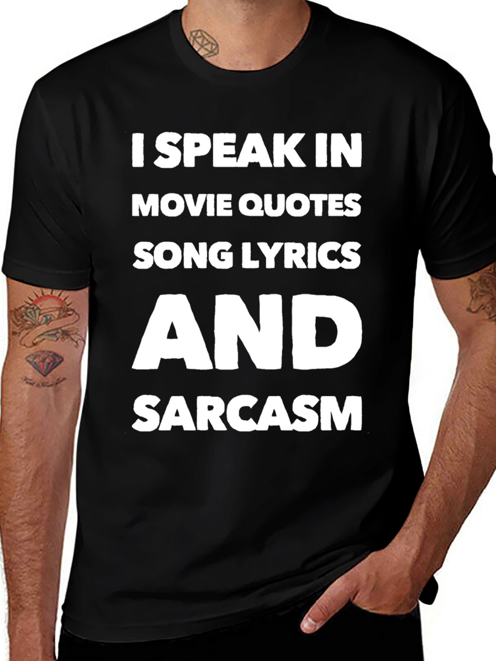 Speak Movie Quotes Song Lyrics Sarcasm T-Shirt