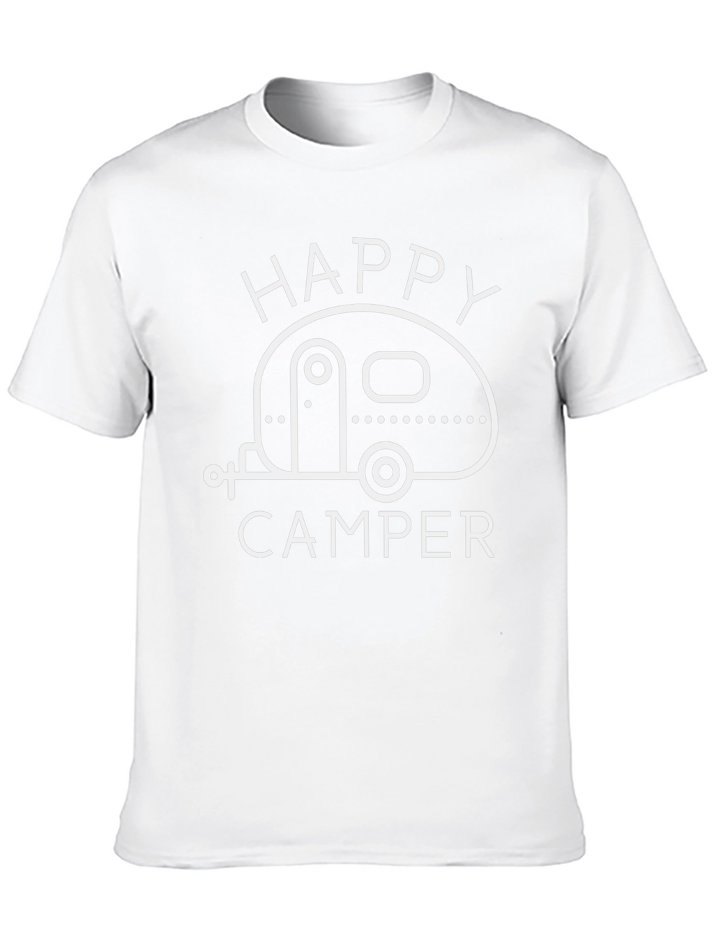Happy Camper Graphic Tee - Black Camping T-Shirt