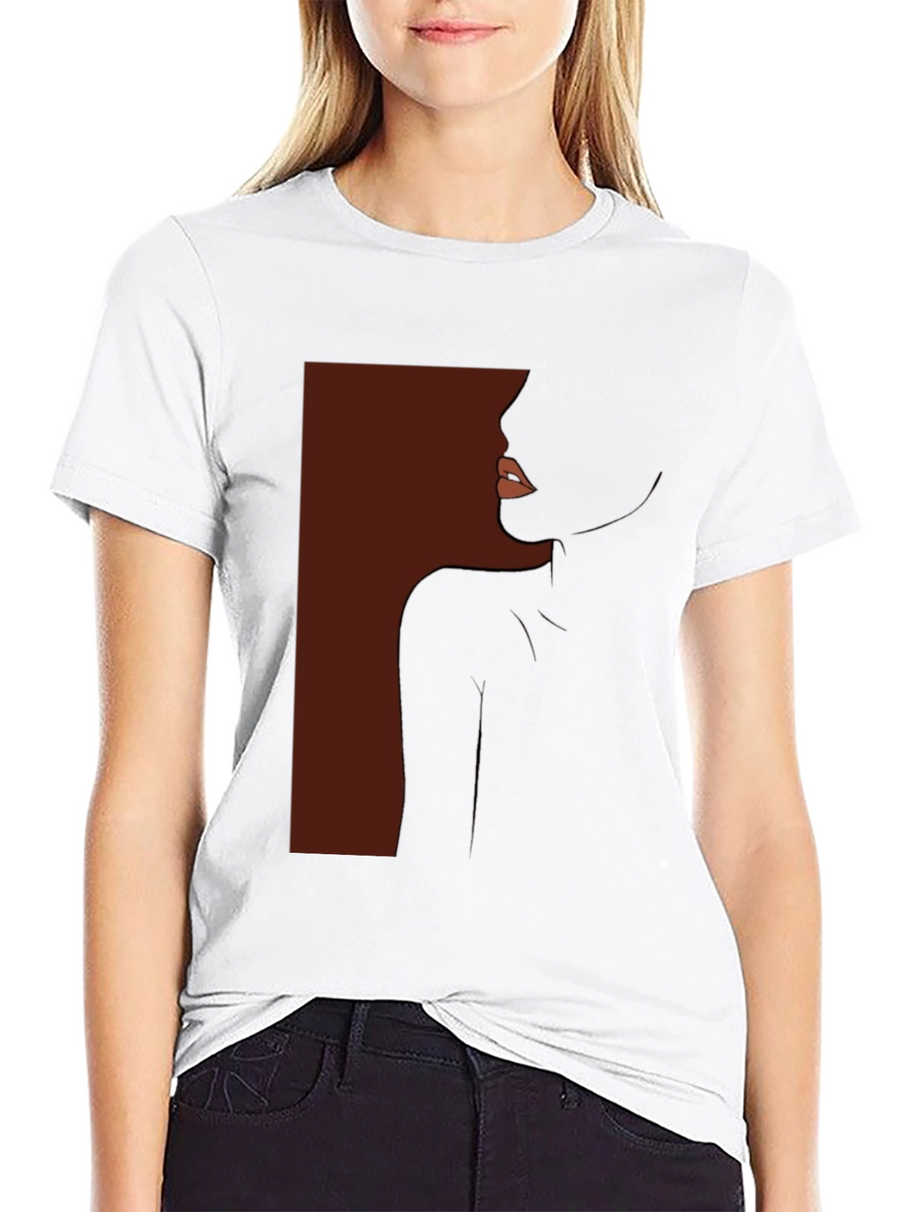 Elegant Silhouette Graphic T-Shirt