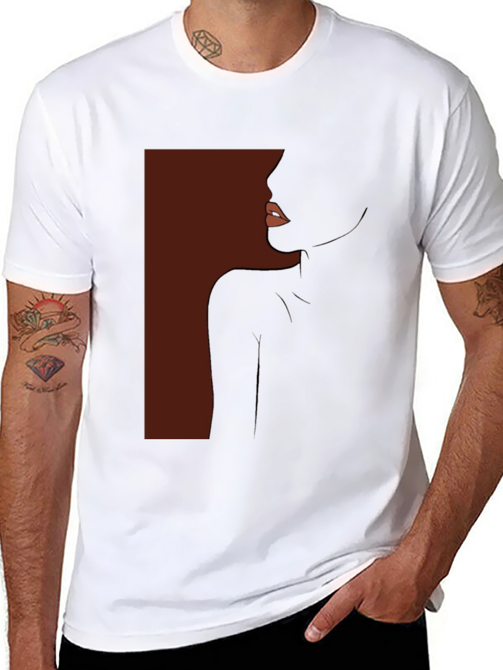 Elegant Silhouette Graphic T-Shirt