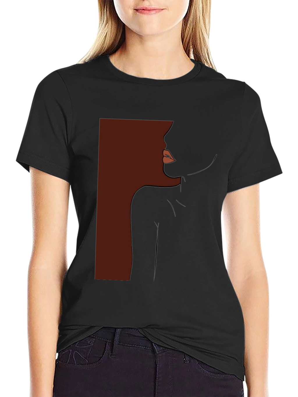 Elegant Silhouette Graphic T-Shirt