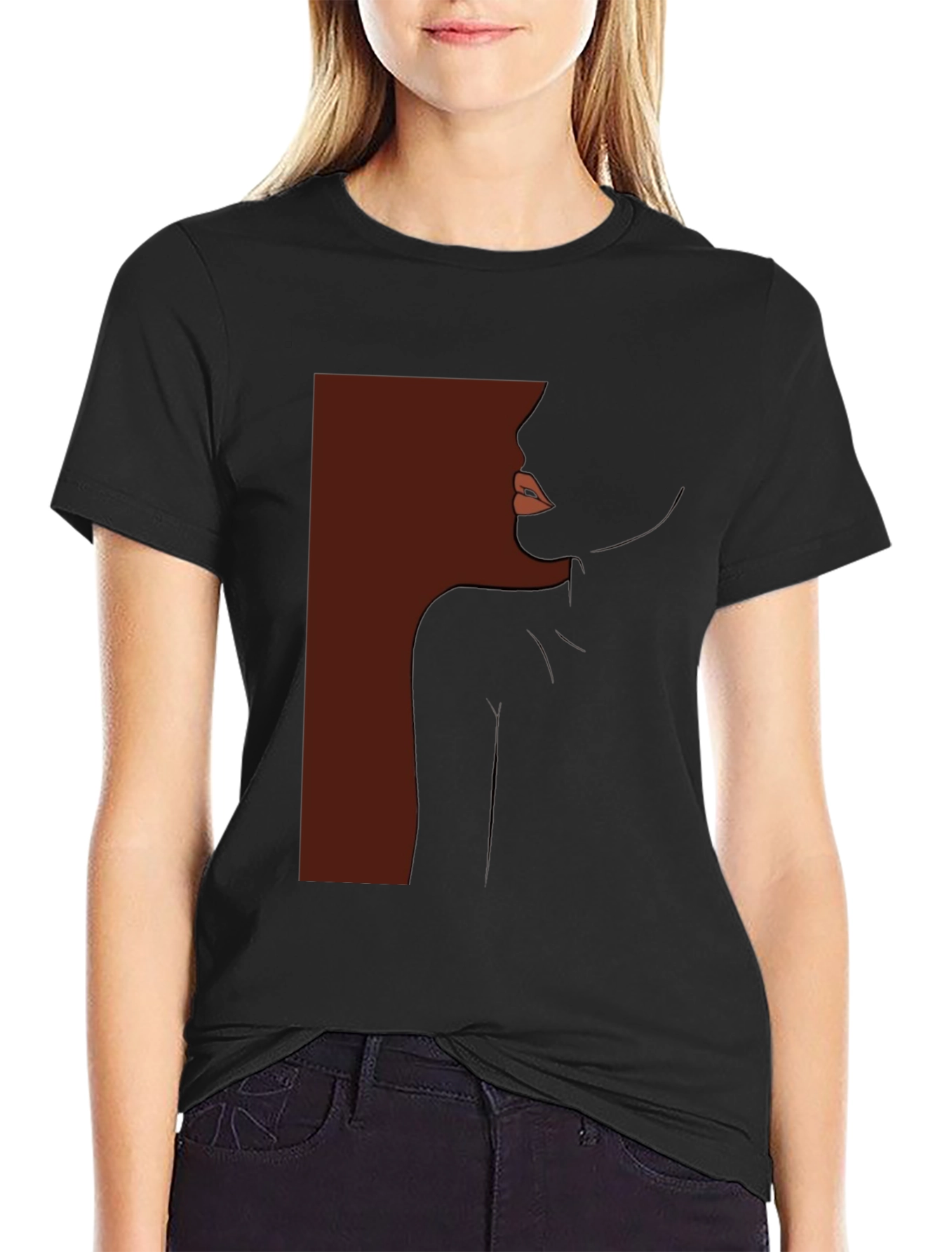 Elegant Silhouette Graphic T-Shirt