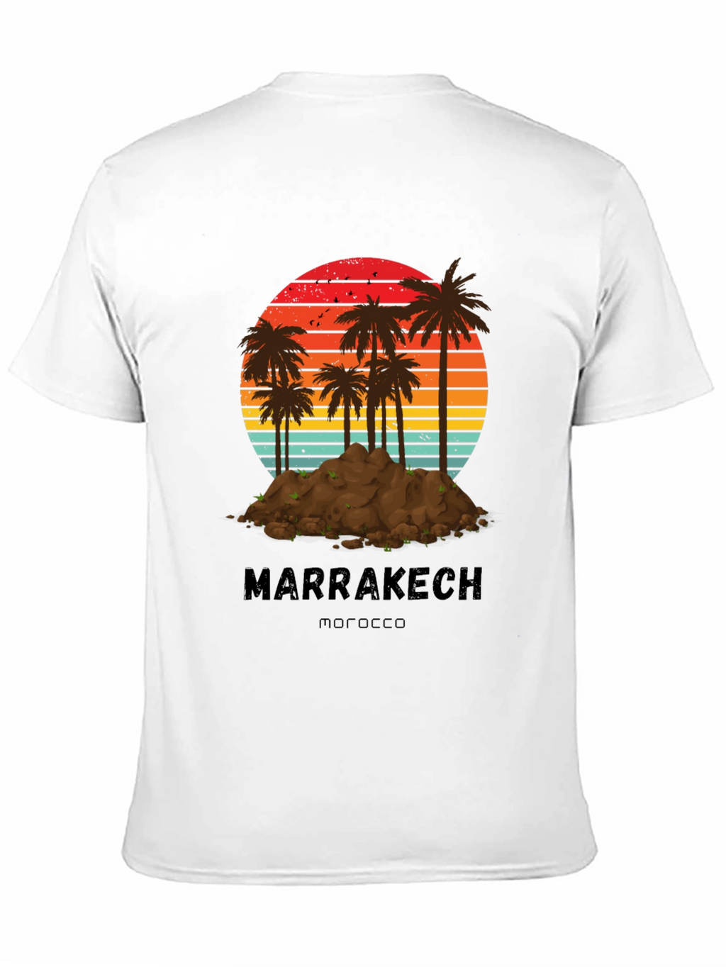 Marrakech Morocco Palm Tree Sunset T-Shirt
