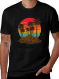 Marrakech Morocco Palm Tree Sunset T-Shirt