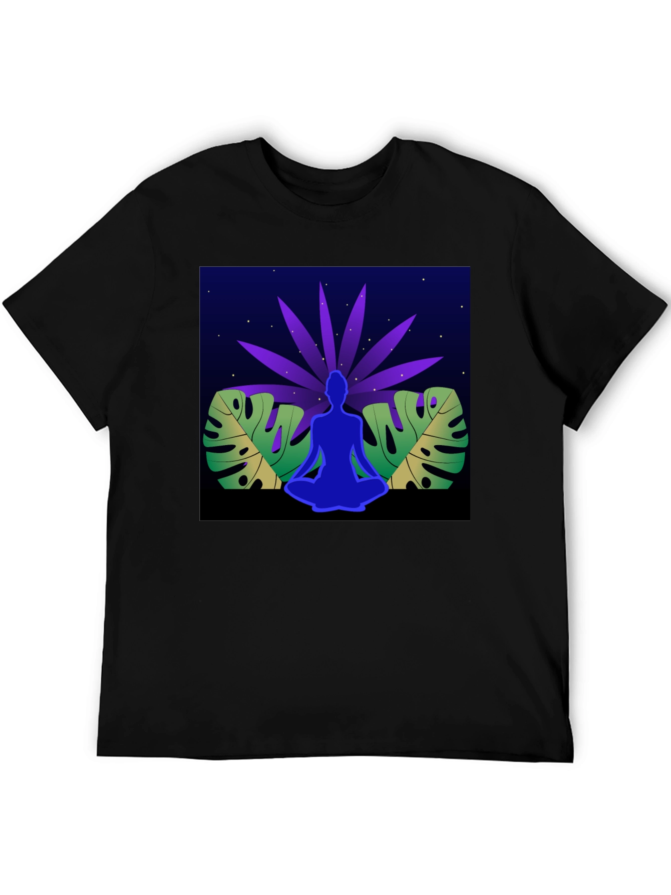 Yoga Meditation Graphic T-Shirt - Relaxed Fit