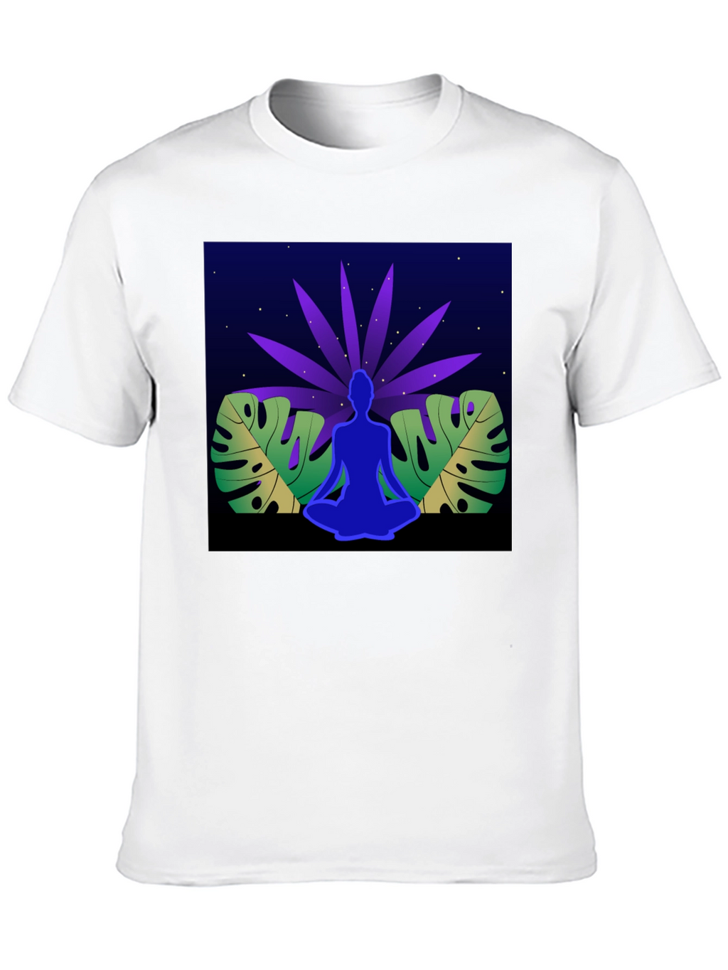 Yoga Meditation Graphic T-Shirt - Relaxed Fit