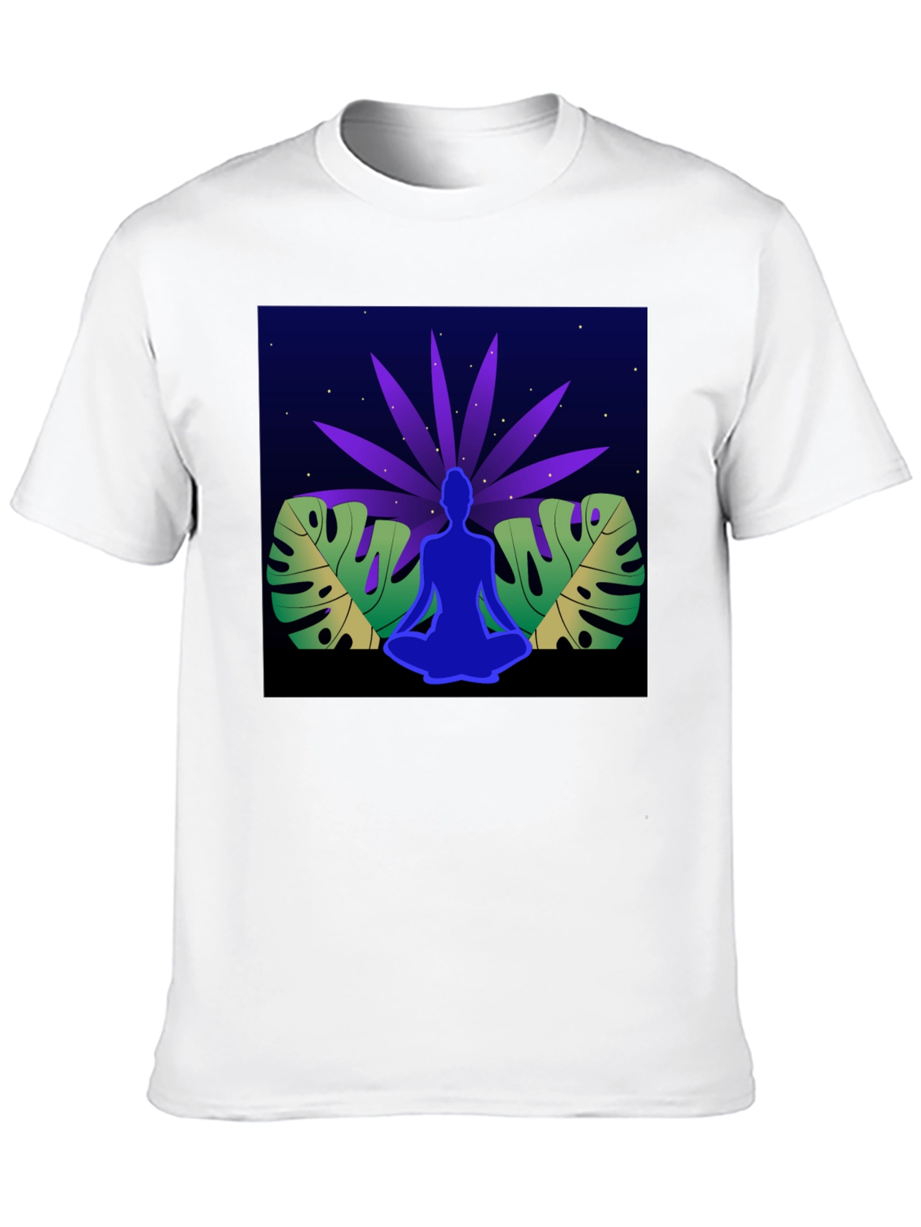 Yoga Meditation Graphic T-Shirt - Relaxed Fit