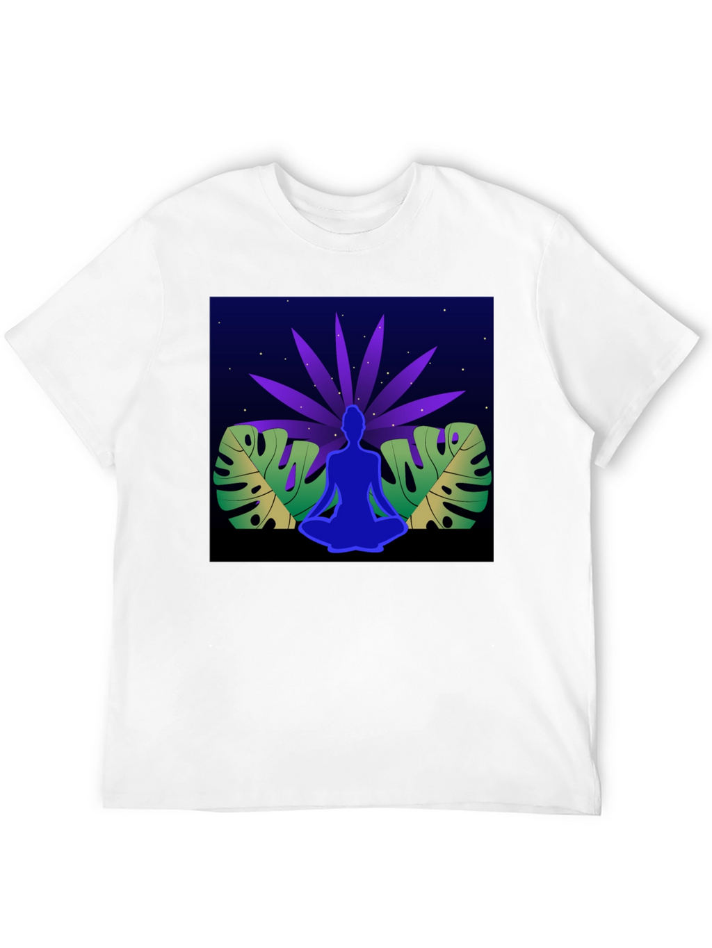 Yoga Meditation Graphic T-Shirt - Relaxed Fit