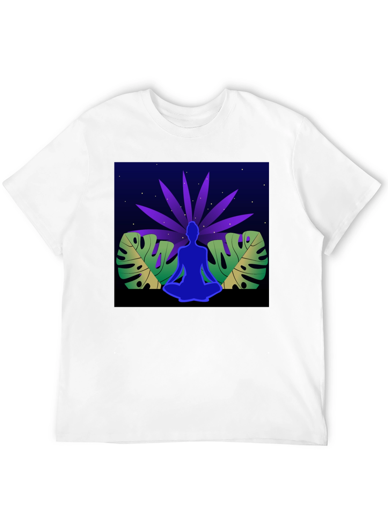 Yoga Meditation Graphic T-Shirt - Relaxed Fit