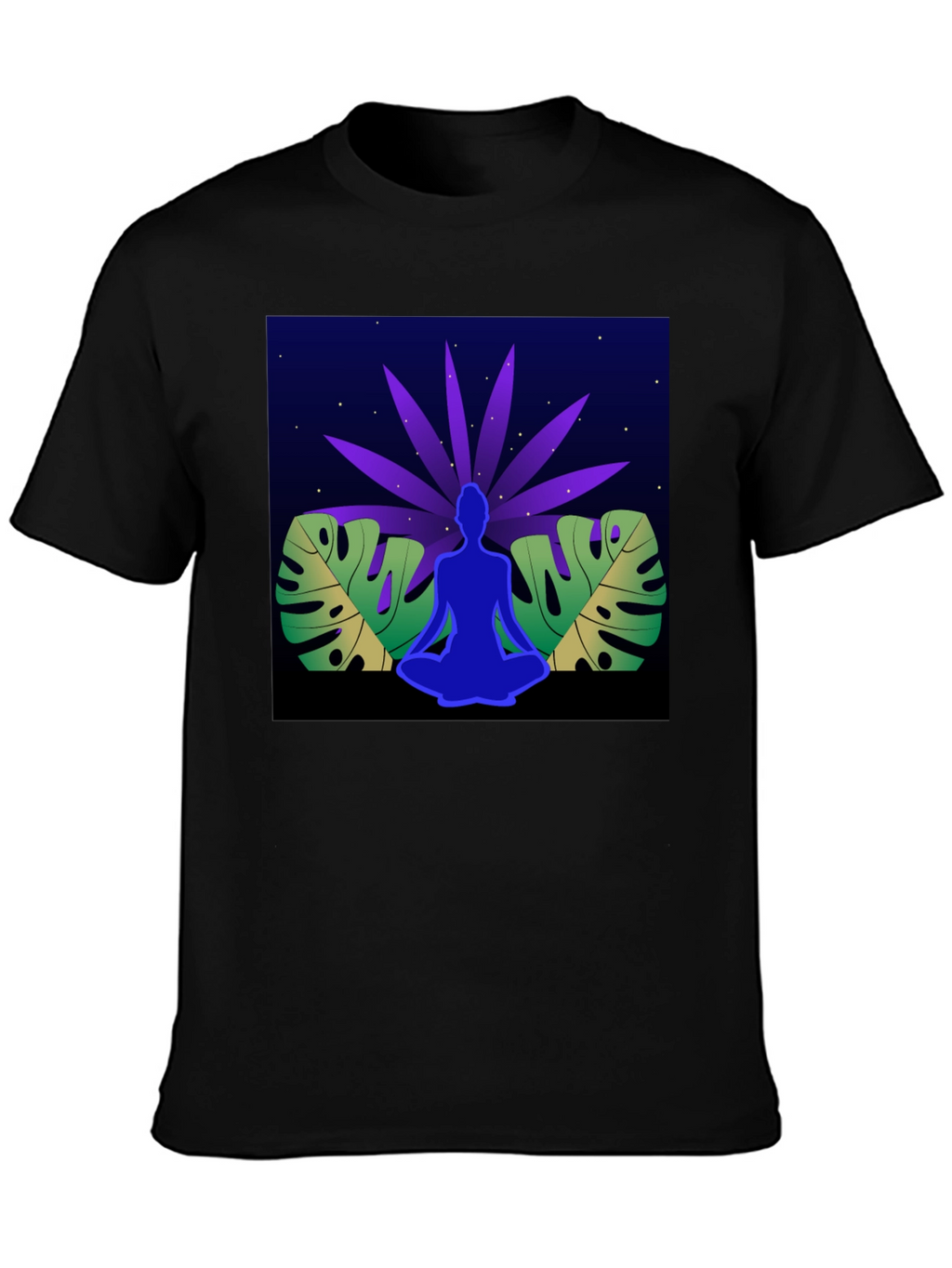 Yoga Meditation Graphic T-Shirt - Relaxed Fit