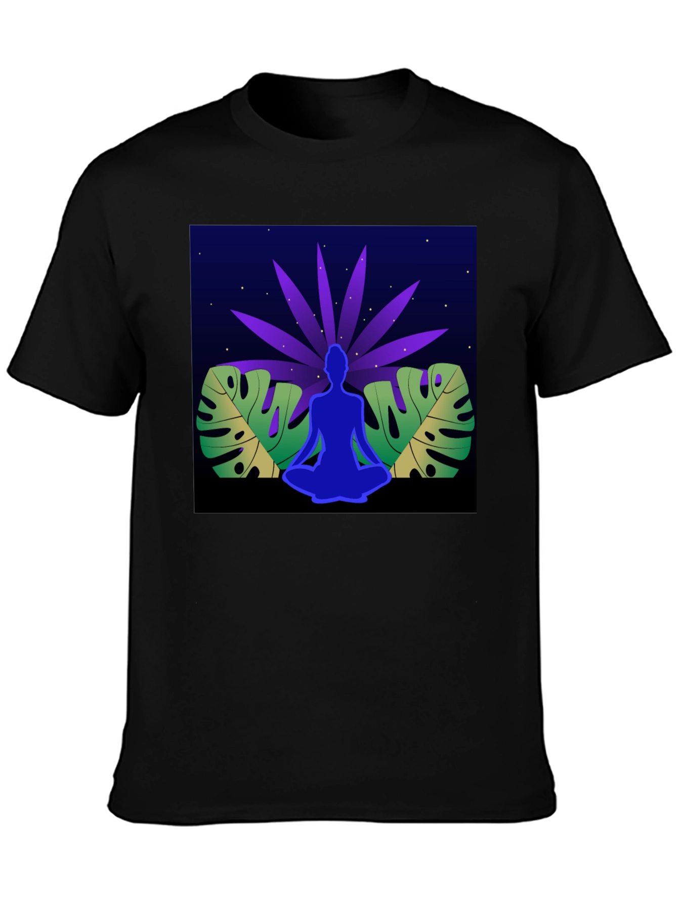 Yoga Meditation Graphic T-Shirt - Relaxed Fit