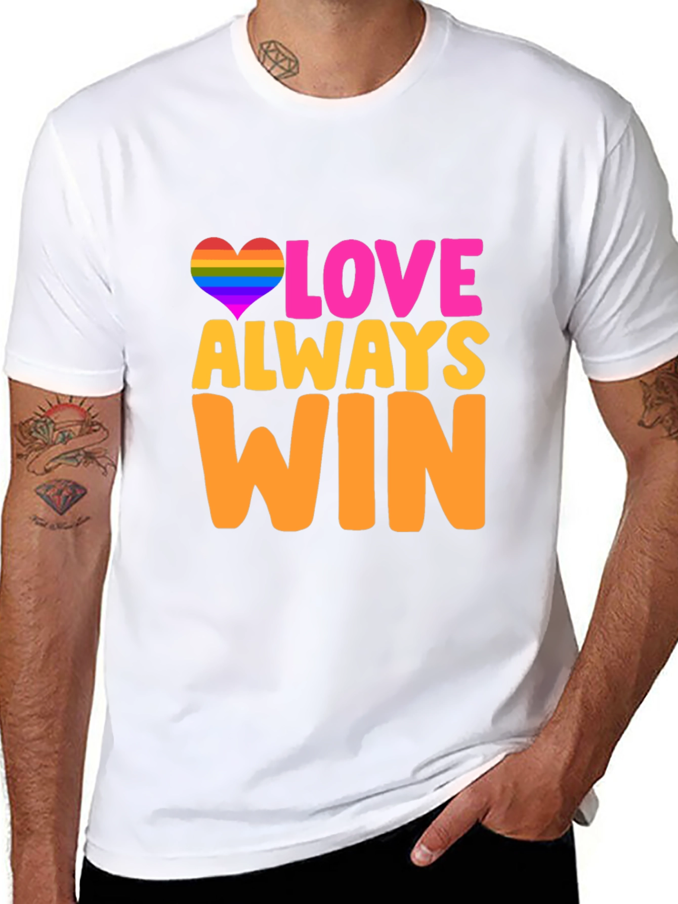Love Always Wins LGBTQ+ Pride T-Shirt