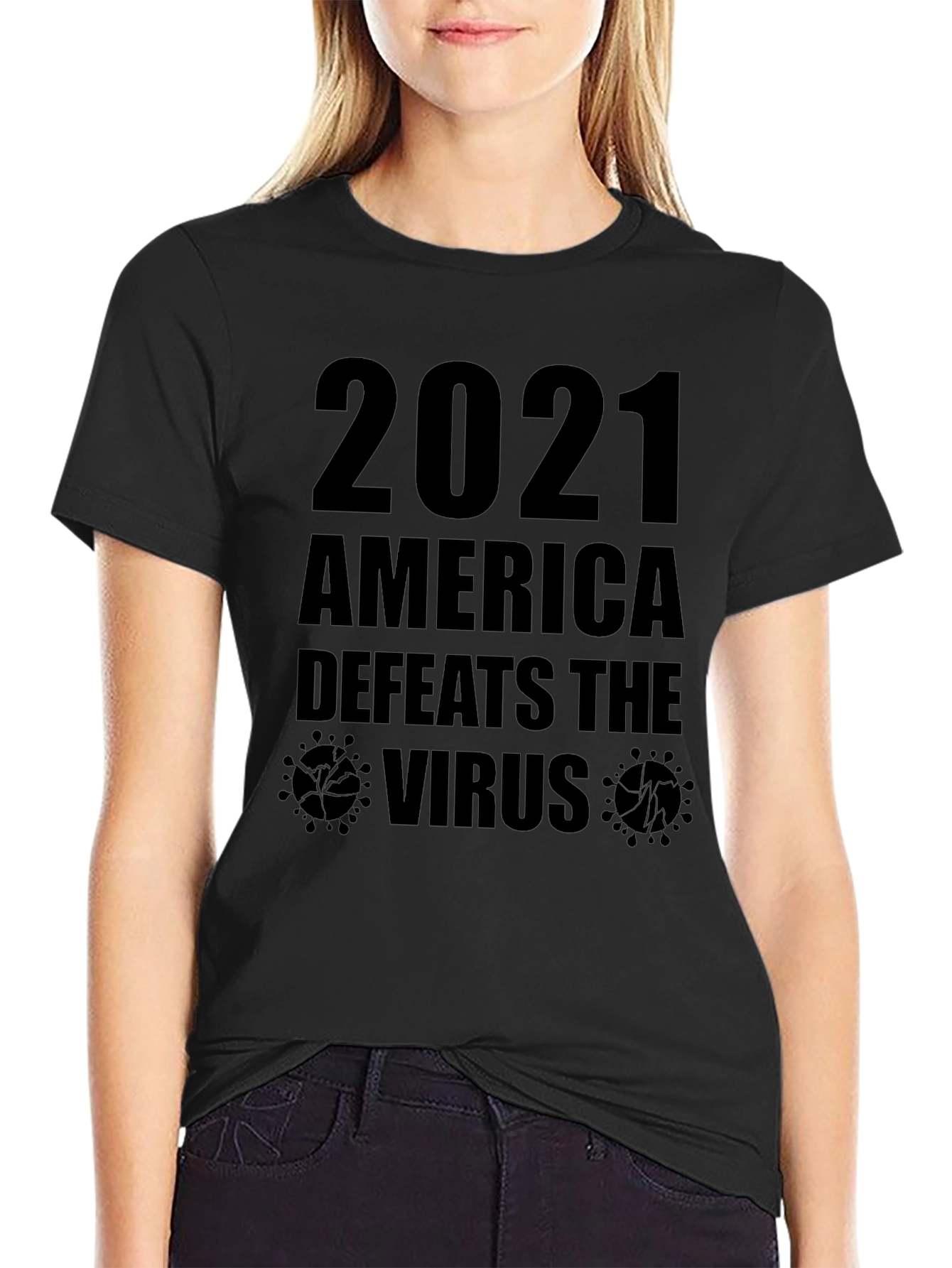 America Defeats the Virus T-Shirt