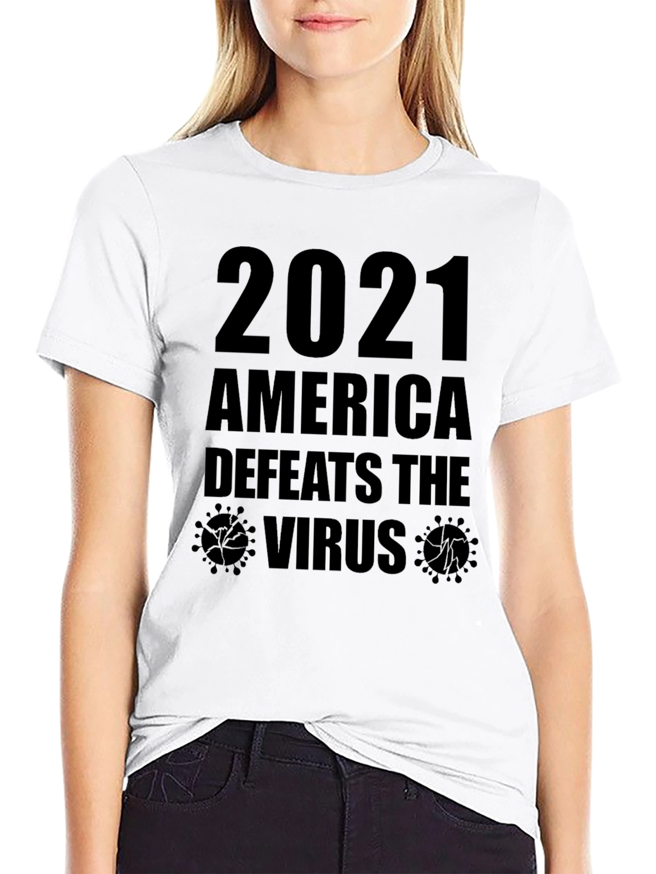 America Defeats the Virus T-Shirt