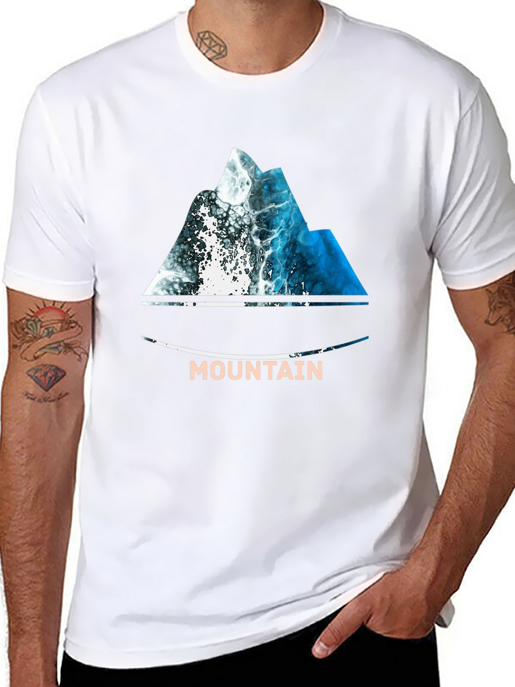 Mountain Wave T-Shirt - Nature Inspired Design