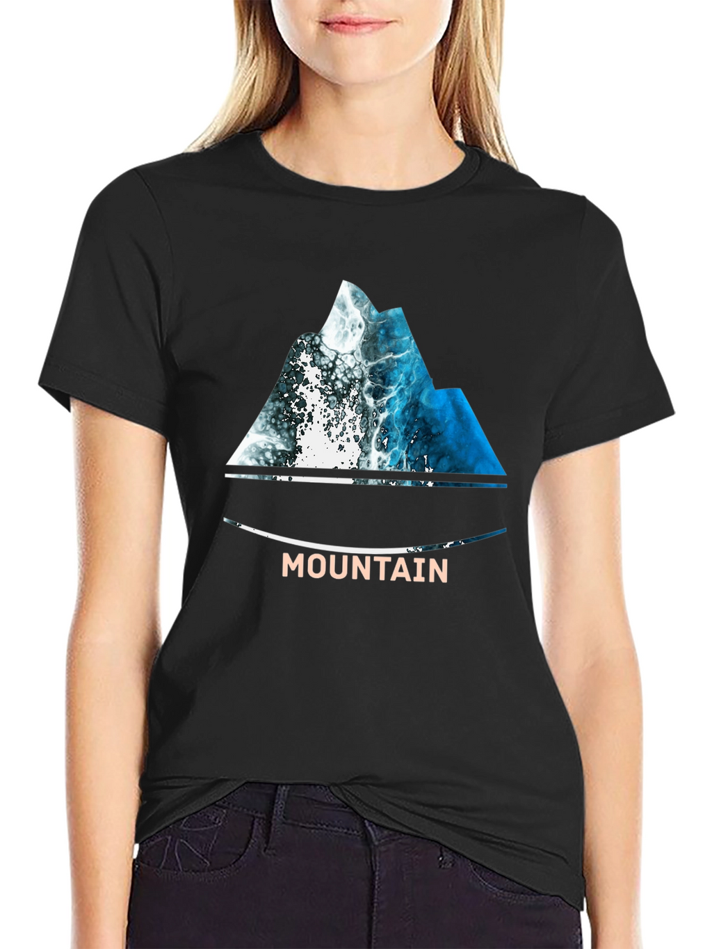 Mountain Wave T-Shirt - Nature Inspired Design