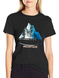 Mountain Wave T-Shirt - Nature Inspired Design