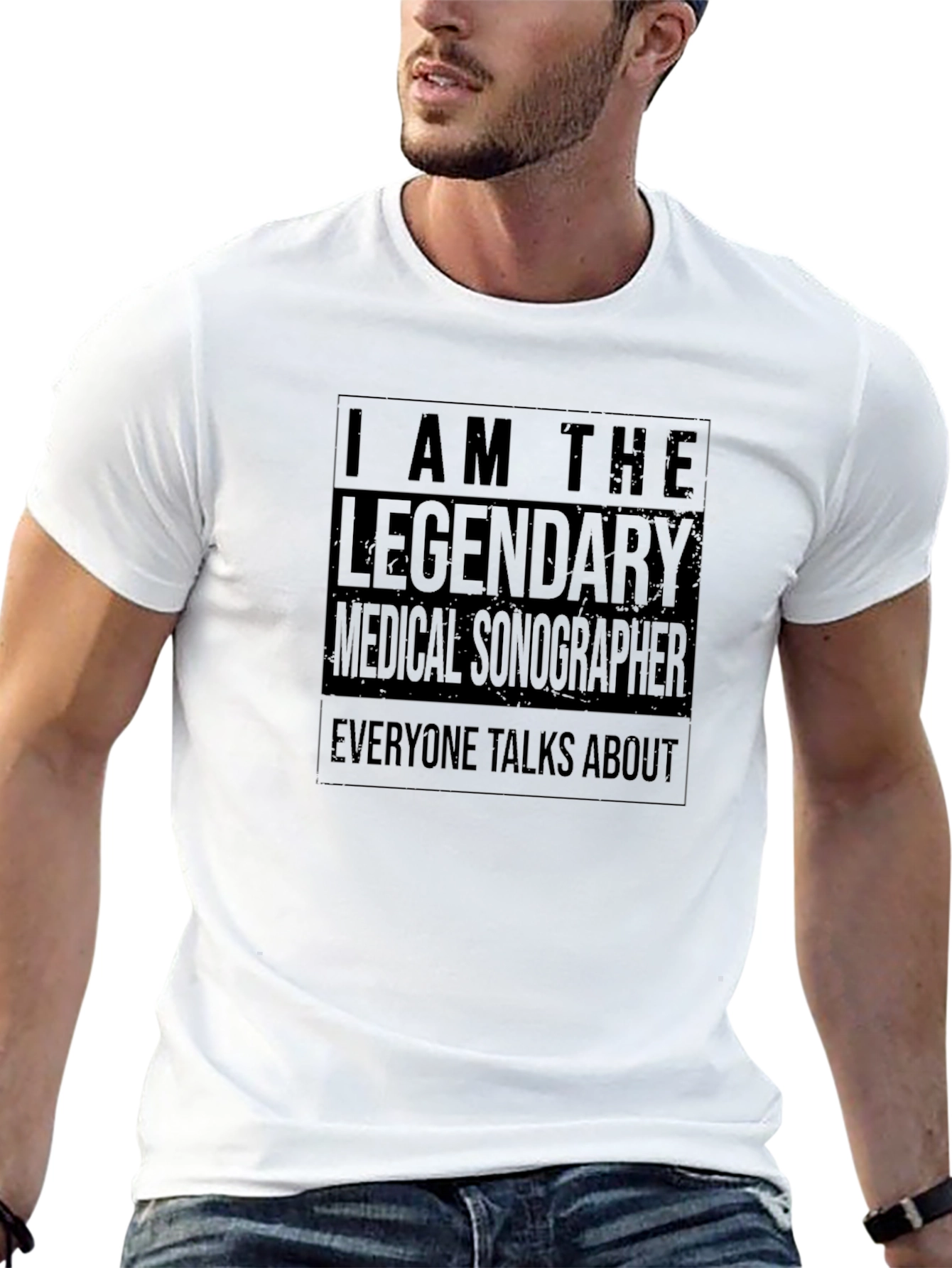 Legendary Medical Sonographer Black T-Shirt