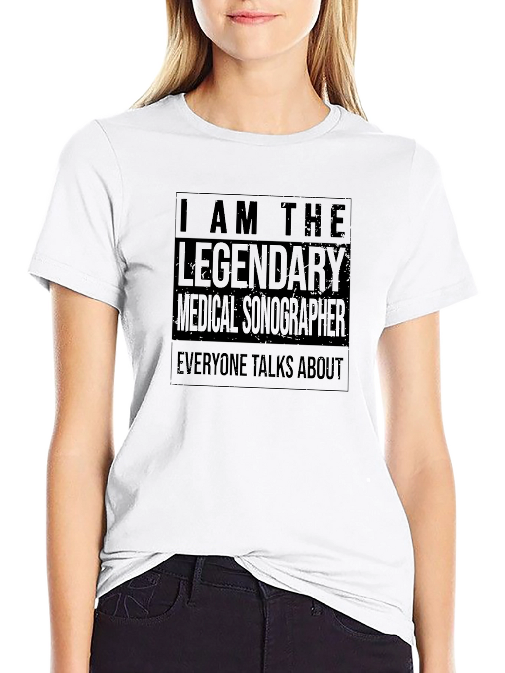 Legendary Medical Sonographer Black T-Shirt