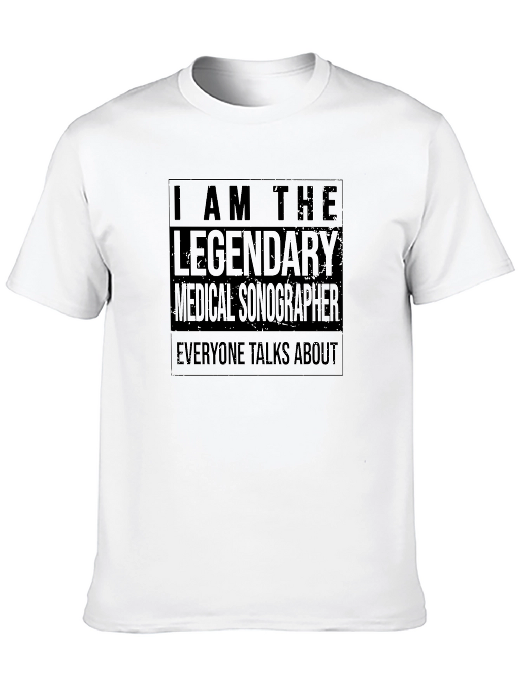 Legendary Medical Sonographer Black T-Shirt
