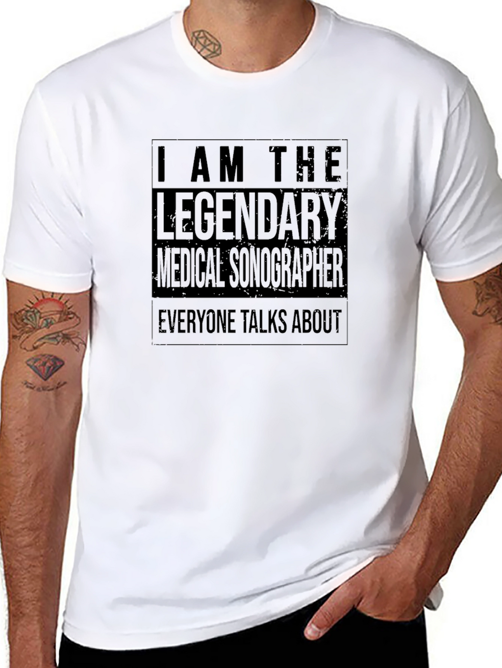 Legendary Medical Sonographer Black T-Shirt