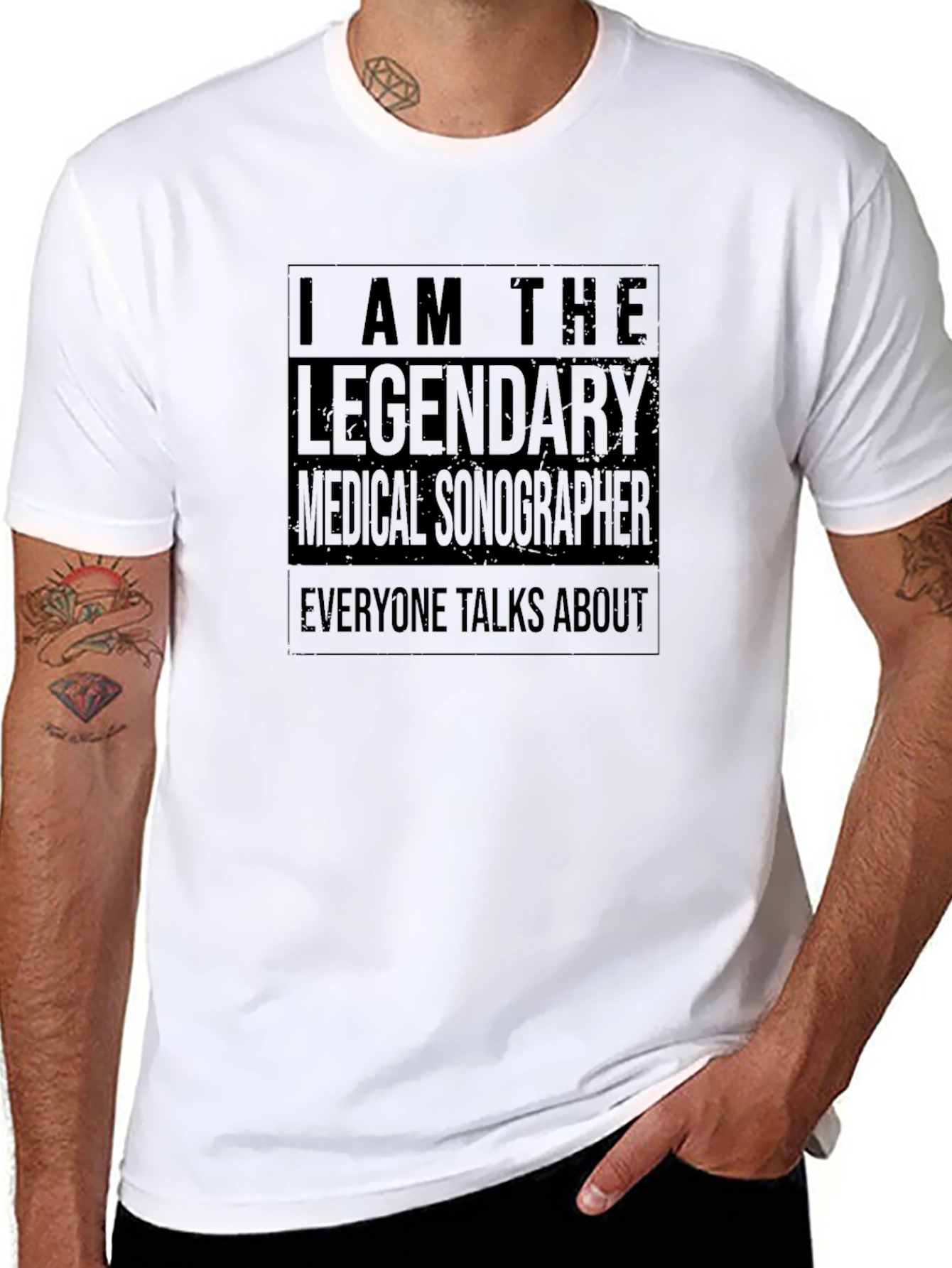 Legendary Medical Sonographer Black T-Shirt