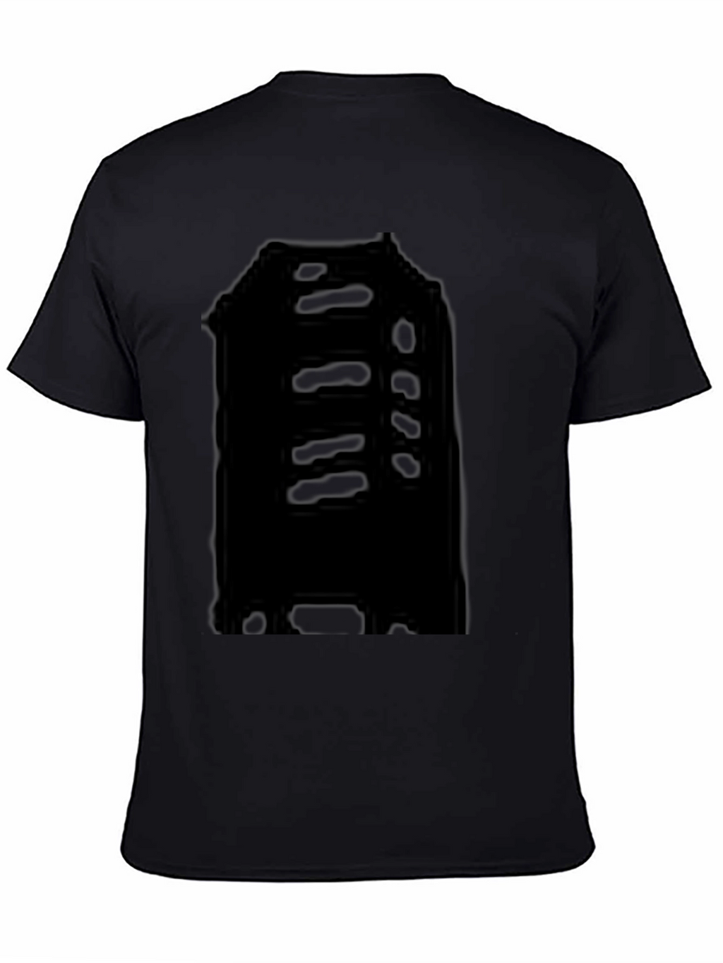 Mens Black Graphic Print Crew Neck T-Shirt