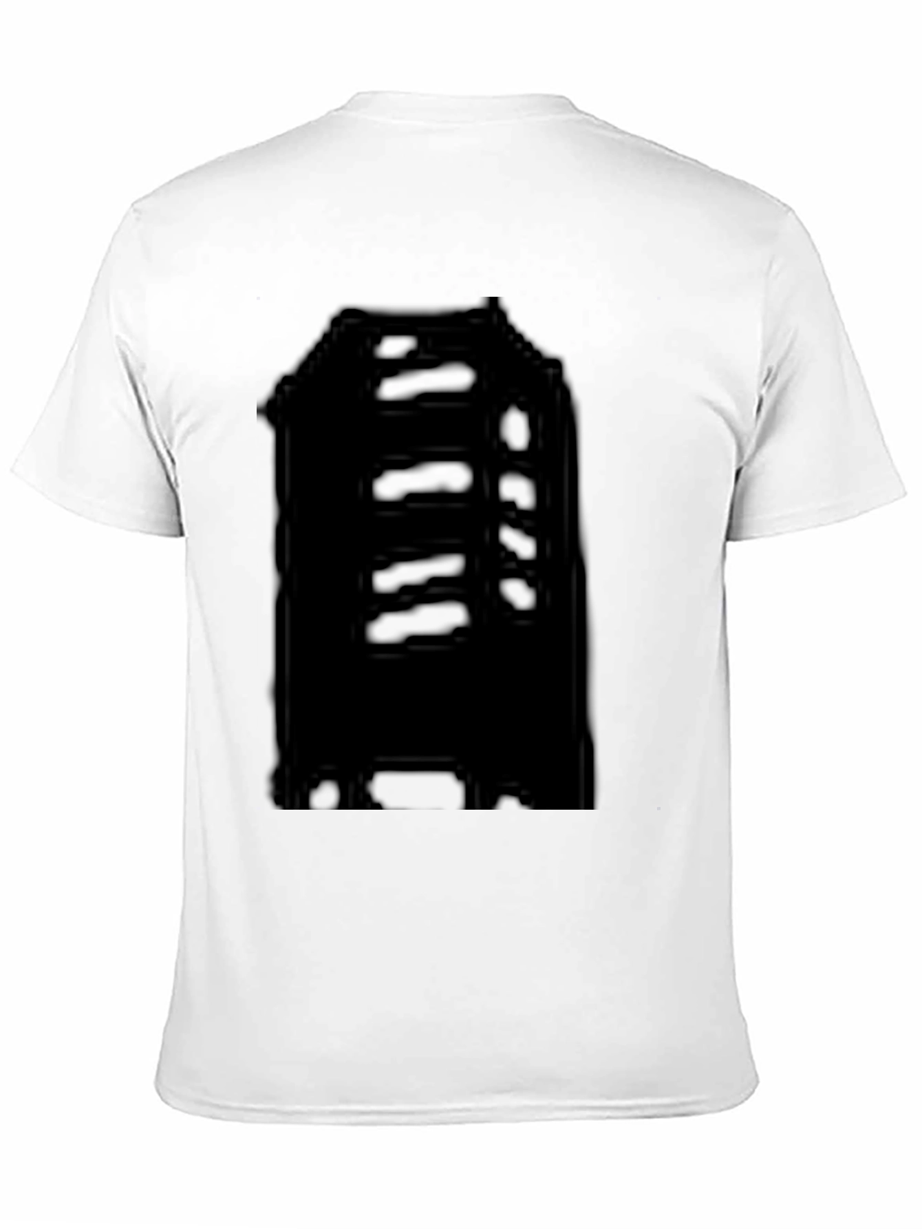 Mens Black Graphic Print Crew Neck T-Shirt