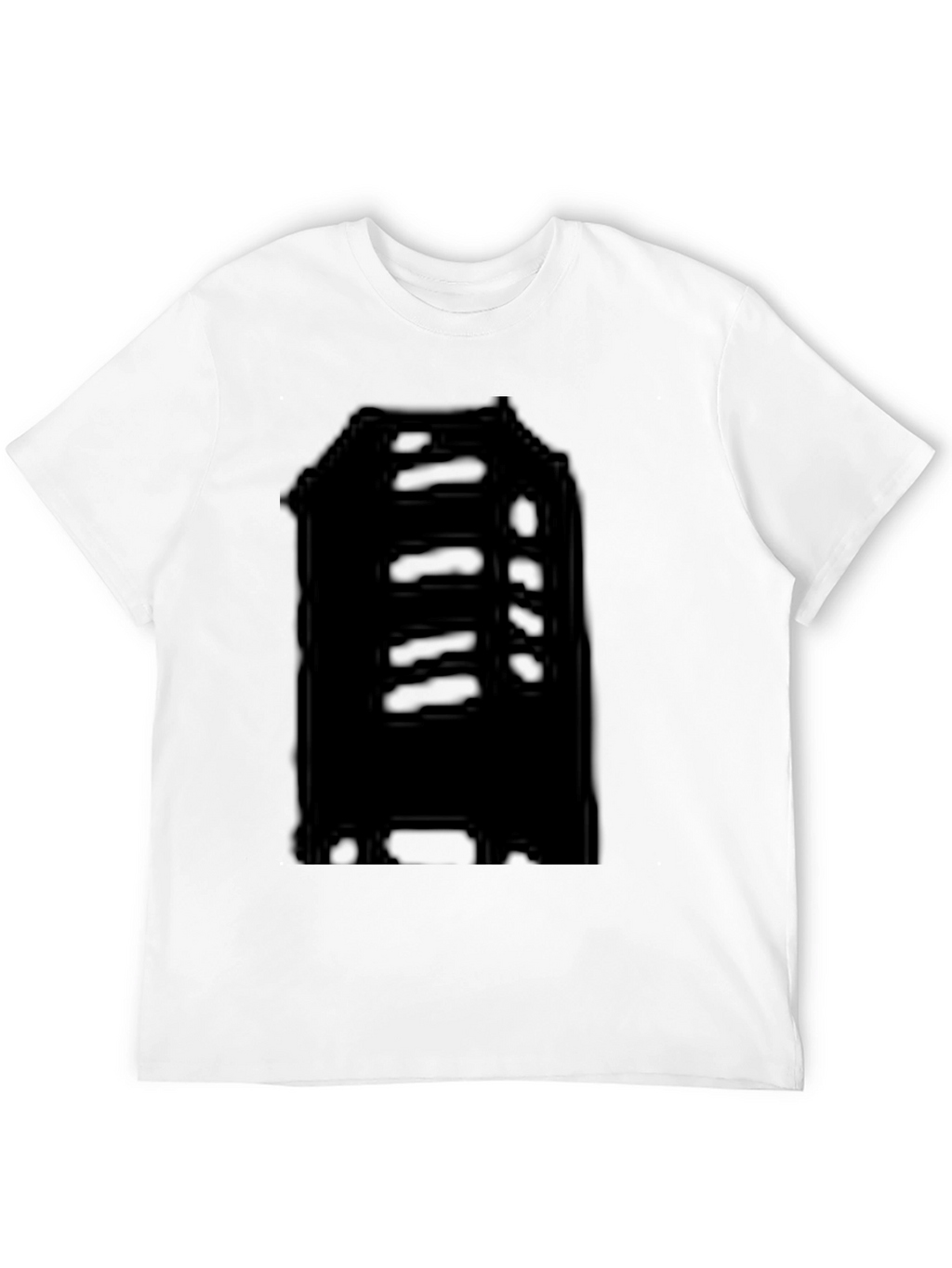 Mens Black Graphic Print Crew Neck T-Shirt