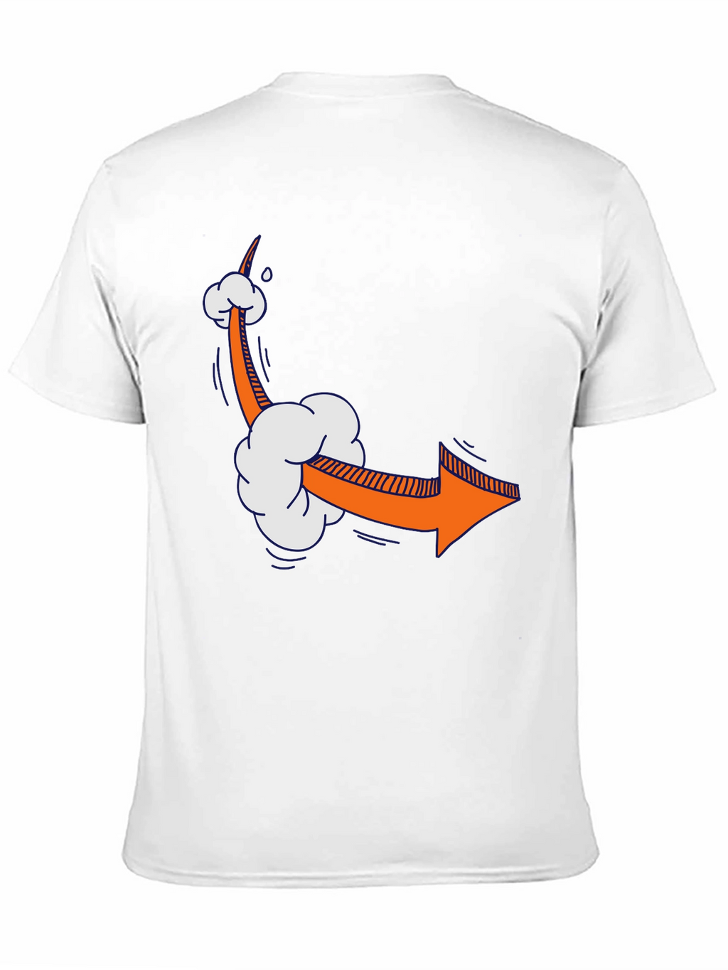 Cartoon Arrow Graphic Tee - Quirky Style
