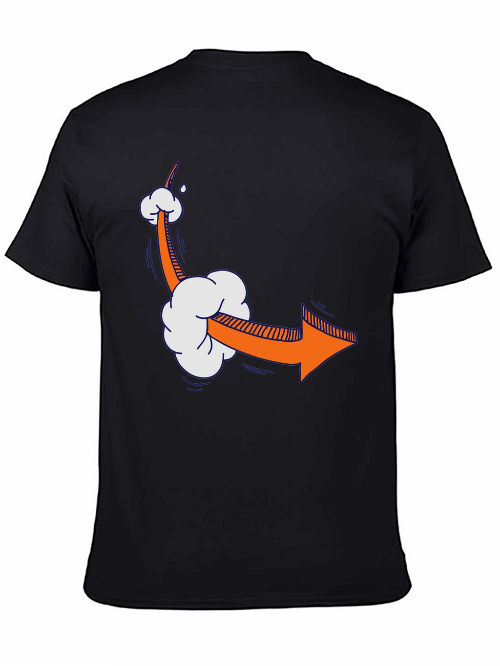 Cartoon Arrow Graphic Tee - Quirky Style
