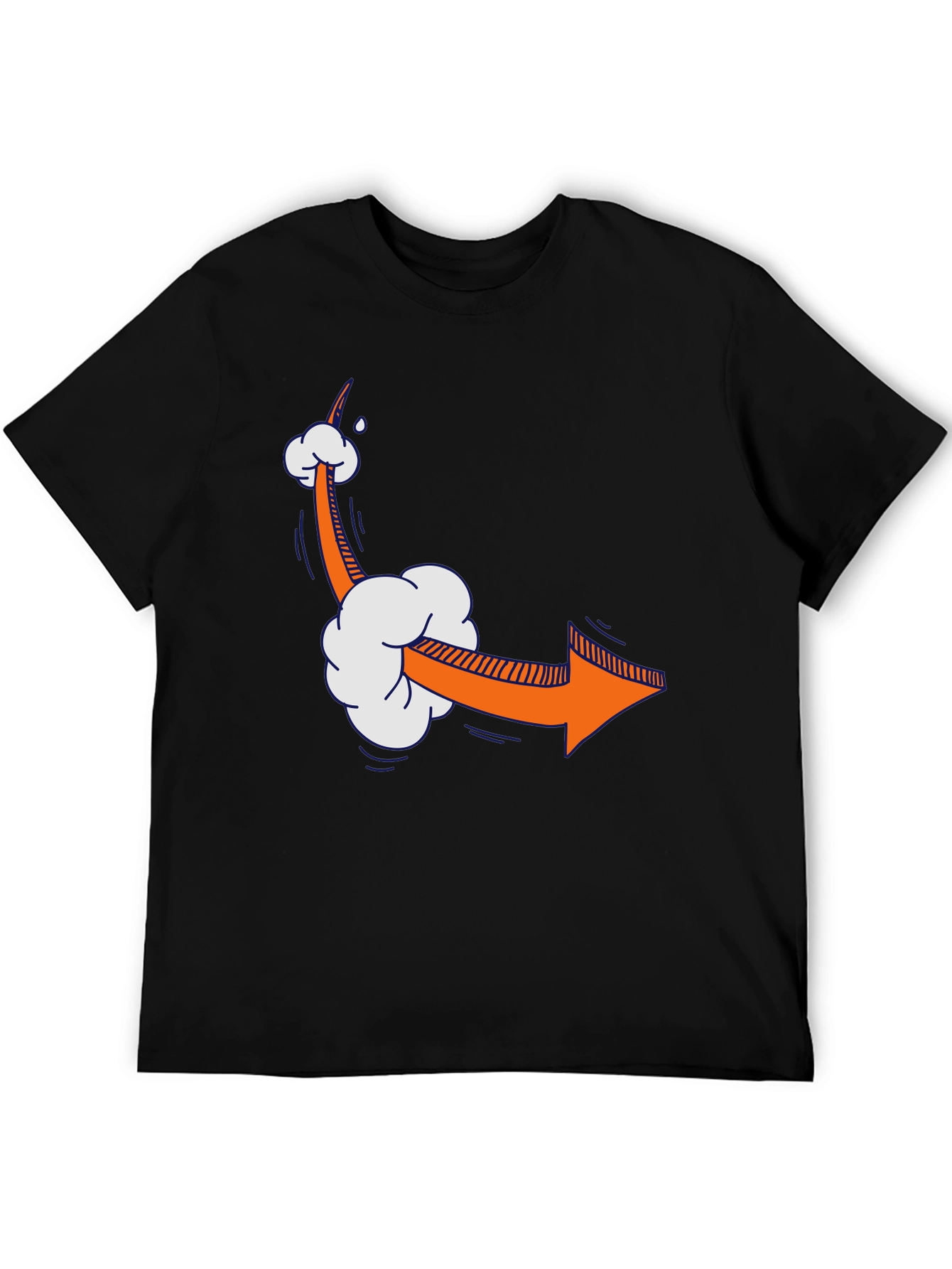 Cartoon Arrow Graphic Tee - Quirky Style